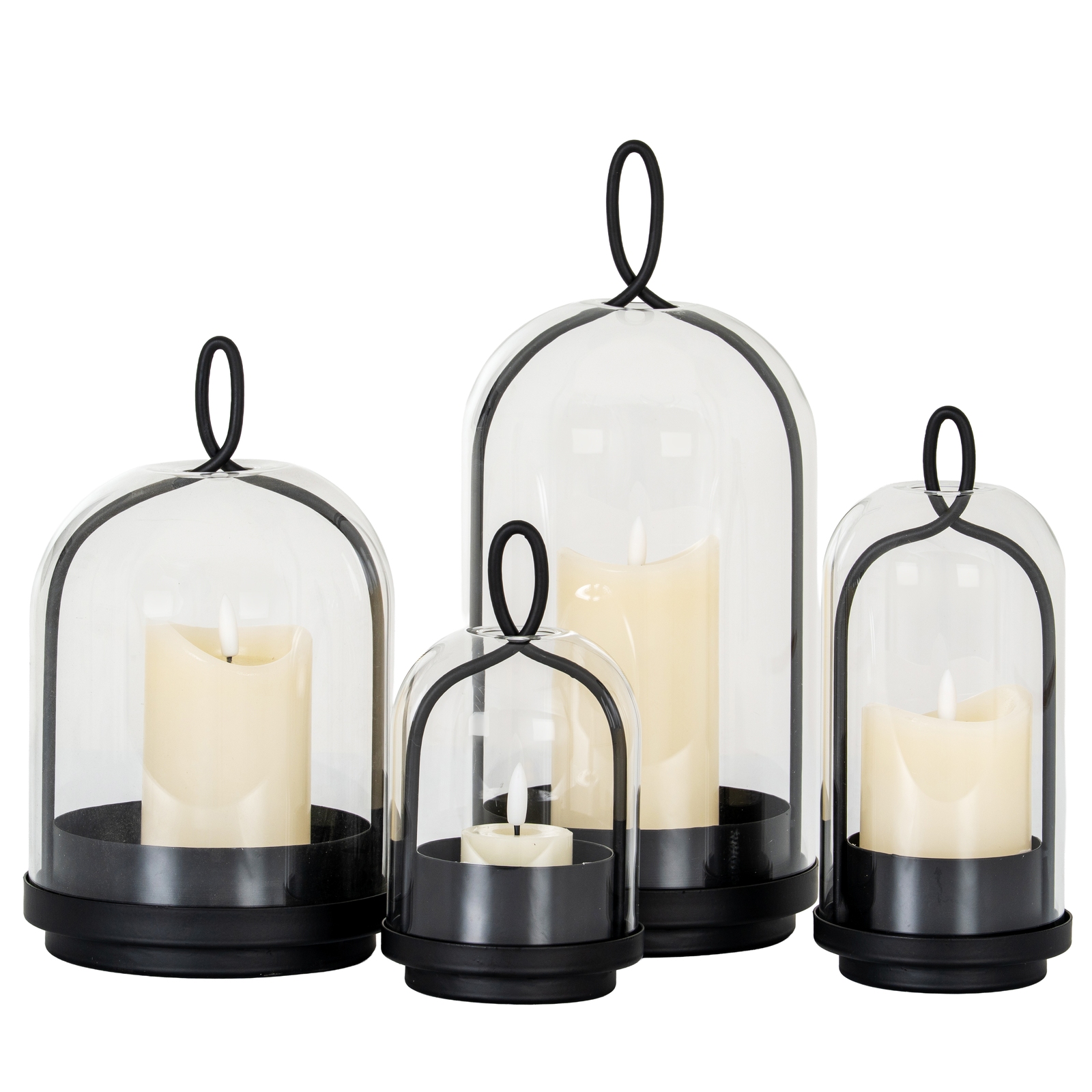 Nyx Medium Candle Holder With Glass Cloche - Image 4