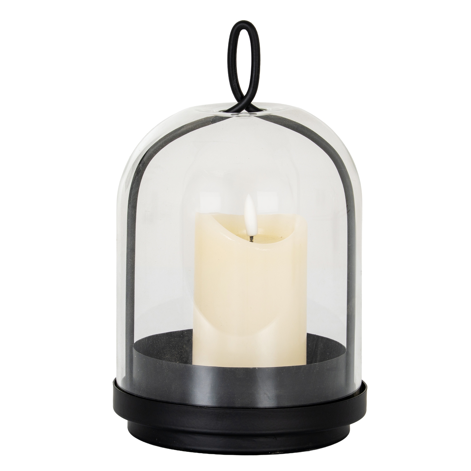 Nysa Medium Candle Holder With Glass Cloche - Image 2
