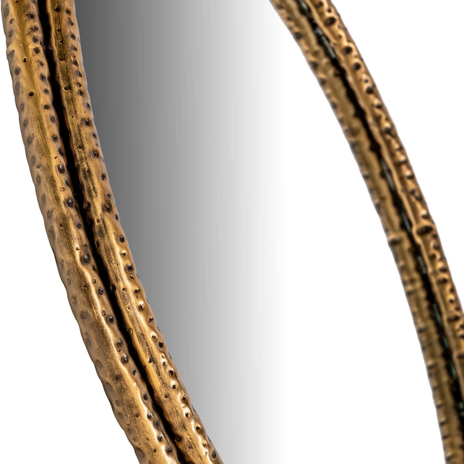 Nahla Medium Mirror With Dimpled Frame - Image 2