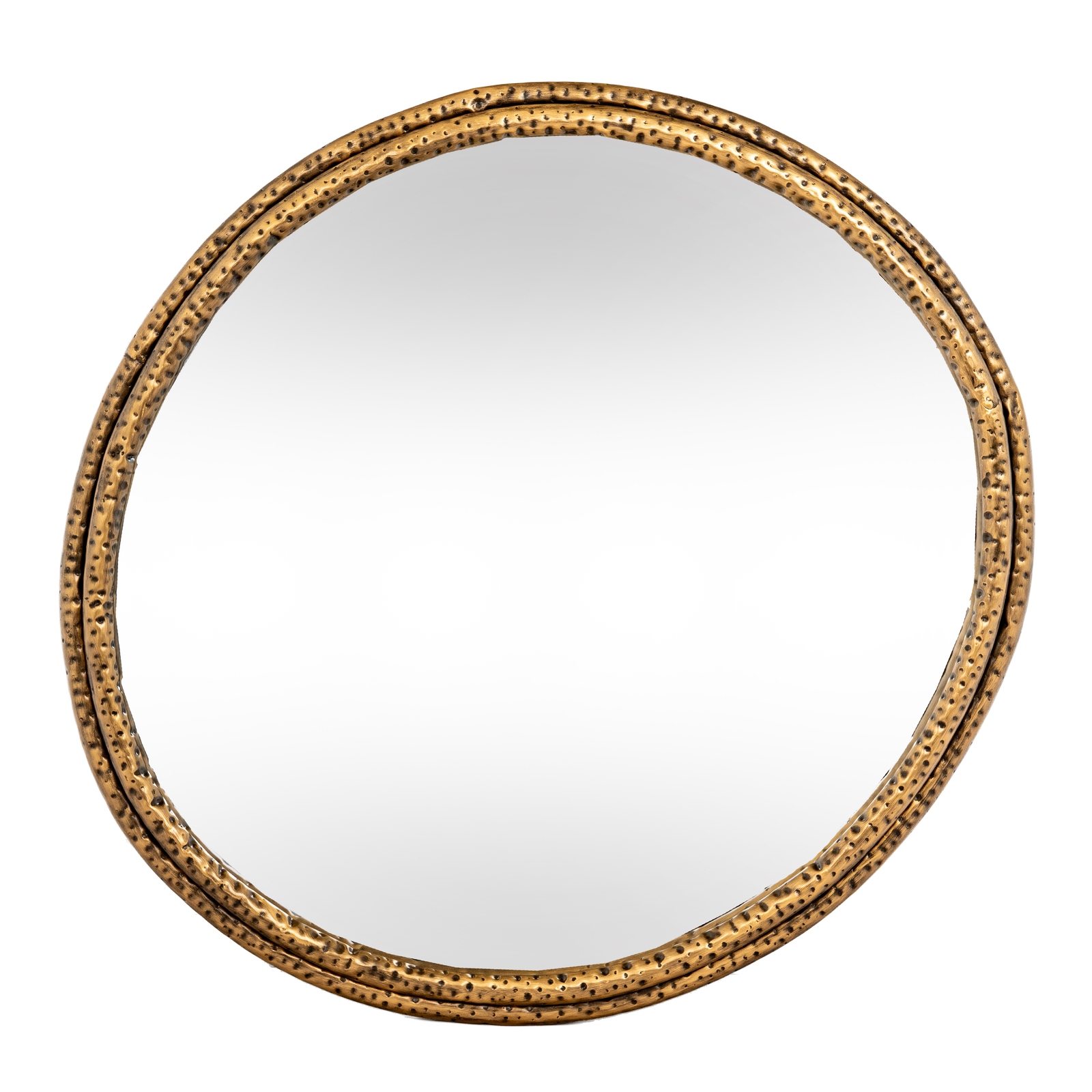 Nahla Medium Mirror With Dimpled Frame - Image 1