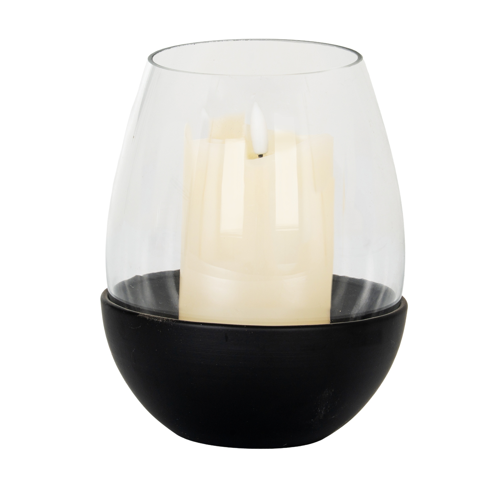 Neris Large Candle Holder With Glass Goblet - Image 2