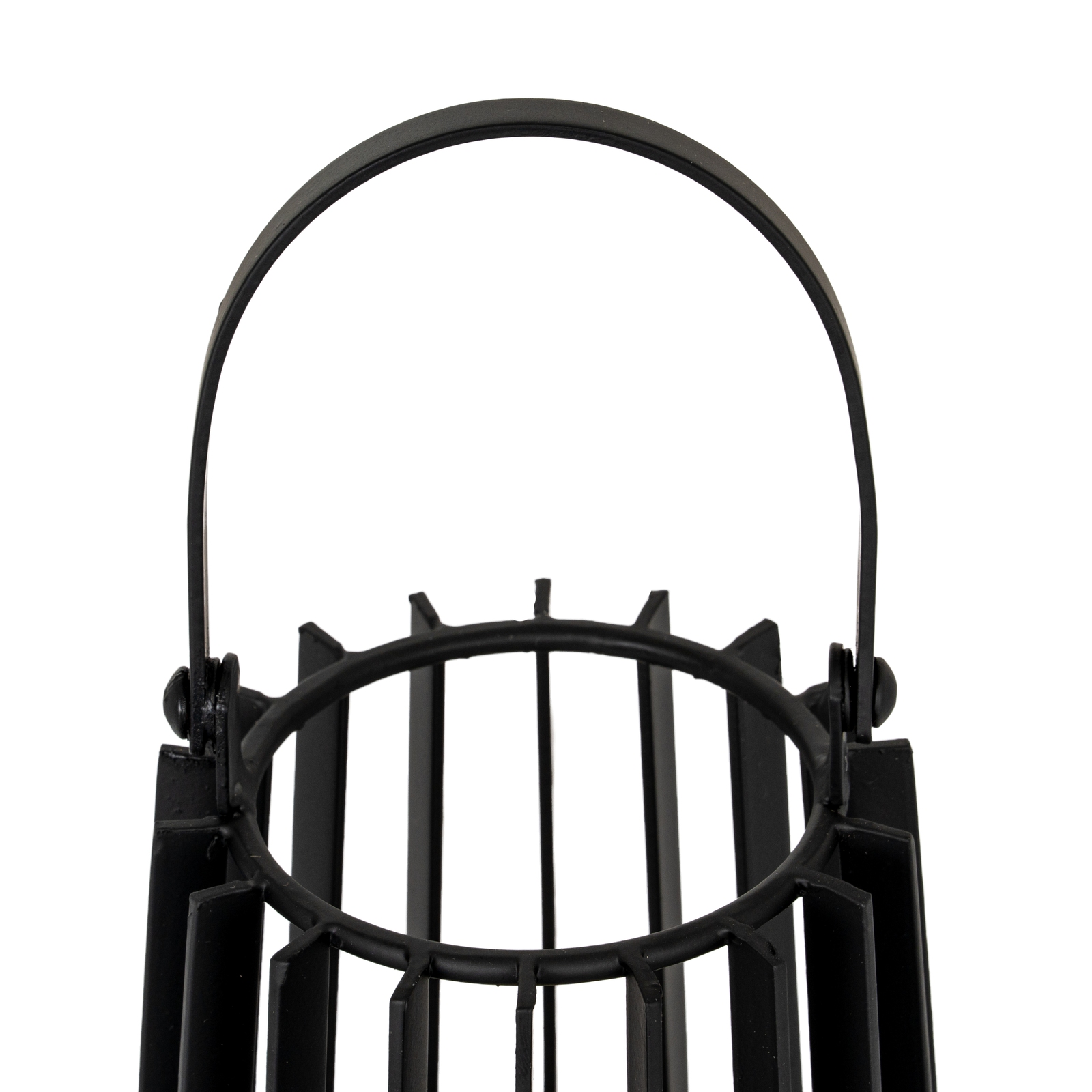 Lynk Small Lantern With Handle And Glass Candle Holder - Image 3