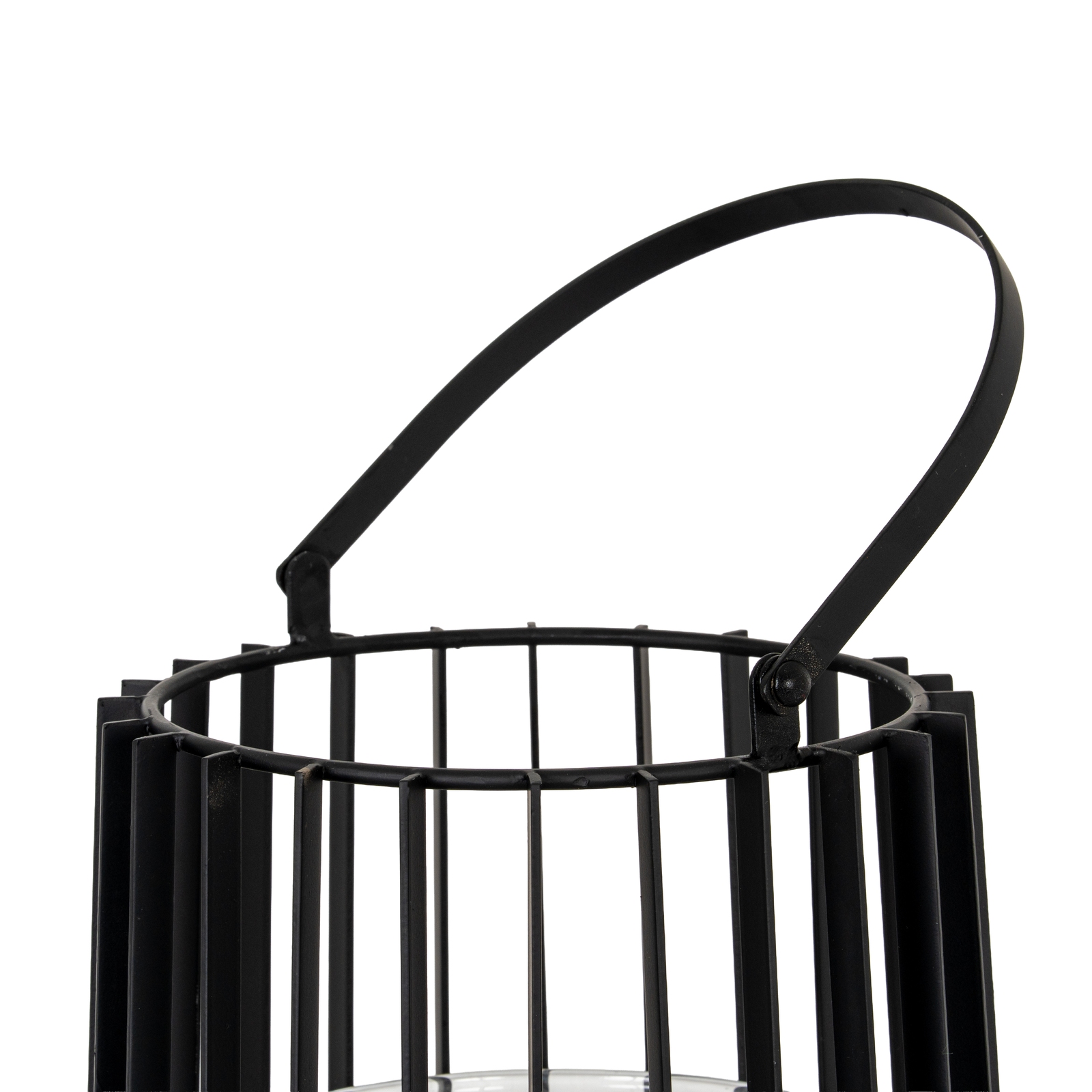 Lynk Small Lantern With Handle And Glass Candle Holder - Image 4