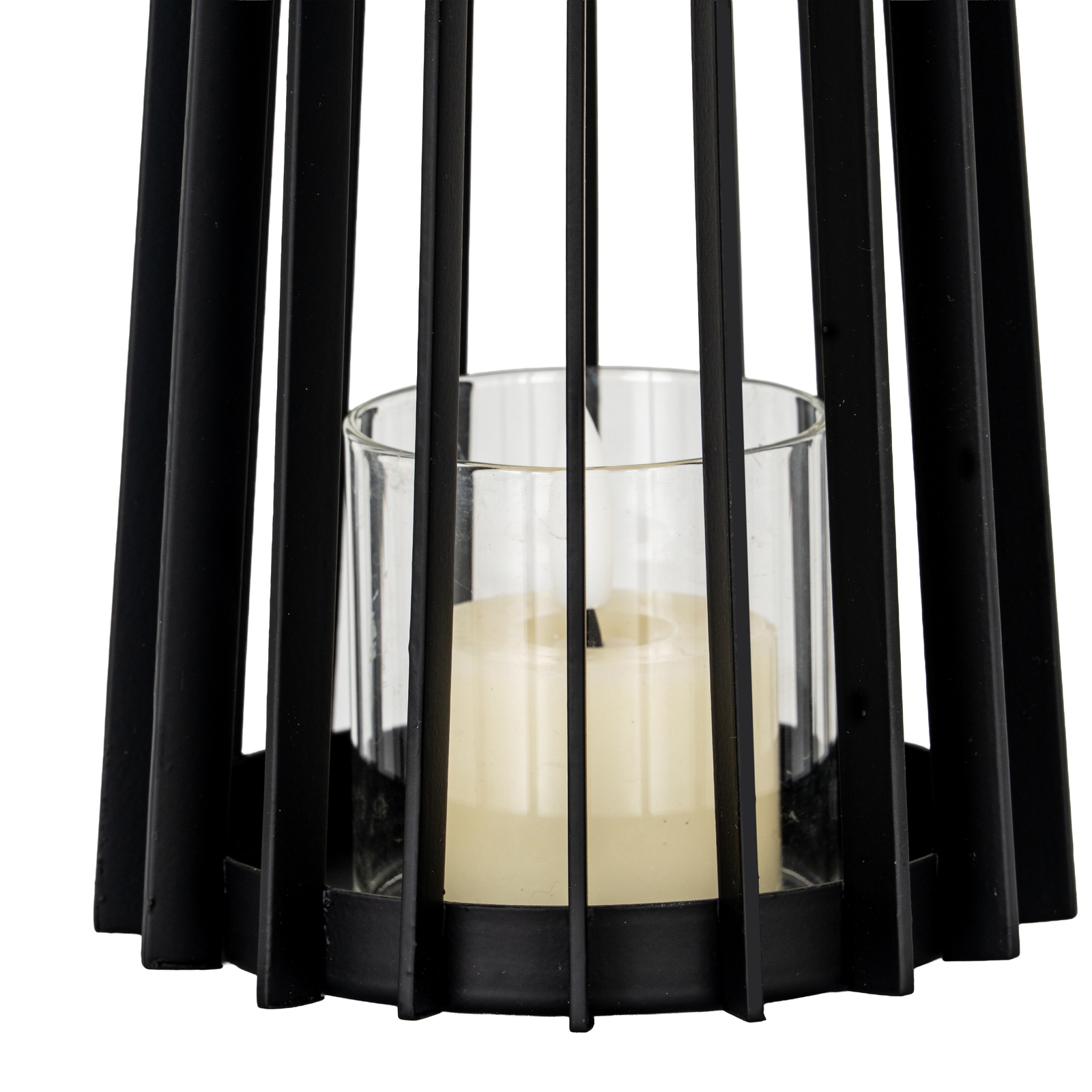 Lynk Small Lantern With Handle And Glass Candle Holder - Image 5