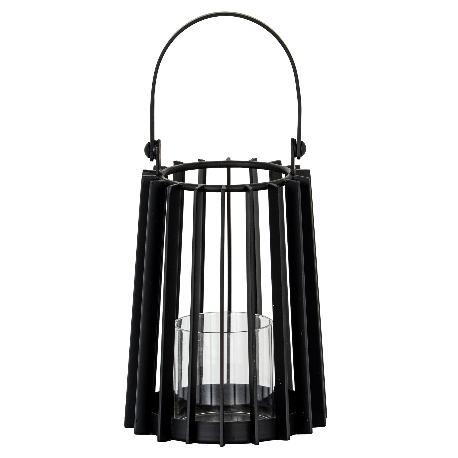 Lynk Small Lantern With Handle And Glass Candle Holder - Image 1