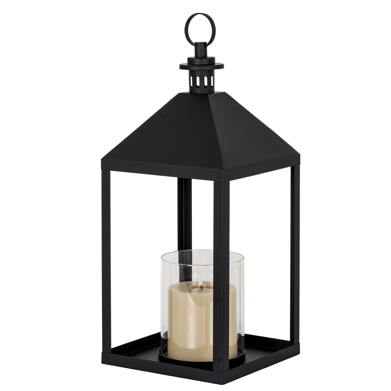 Astra Large Lantern With Glass Candle Holder - Image 2