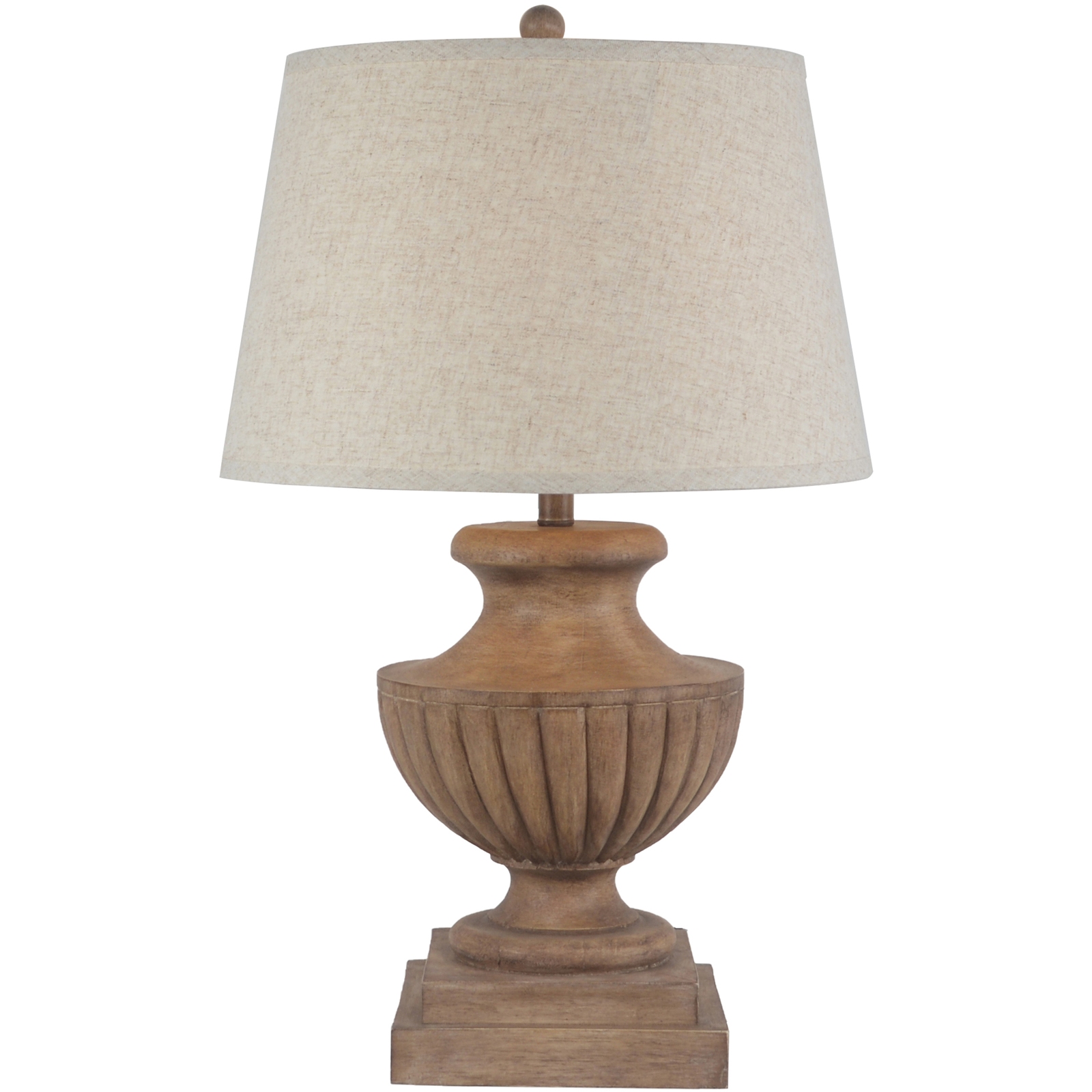 Marbelle Table Lamp With Edged Linen Shade - Image 1