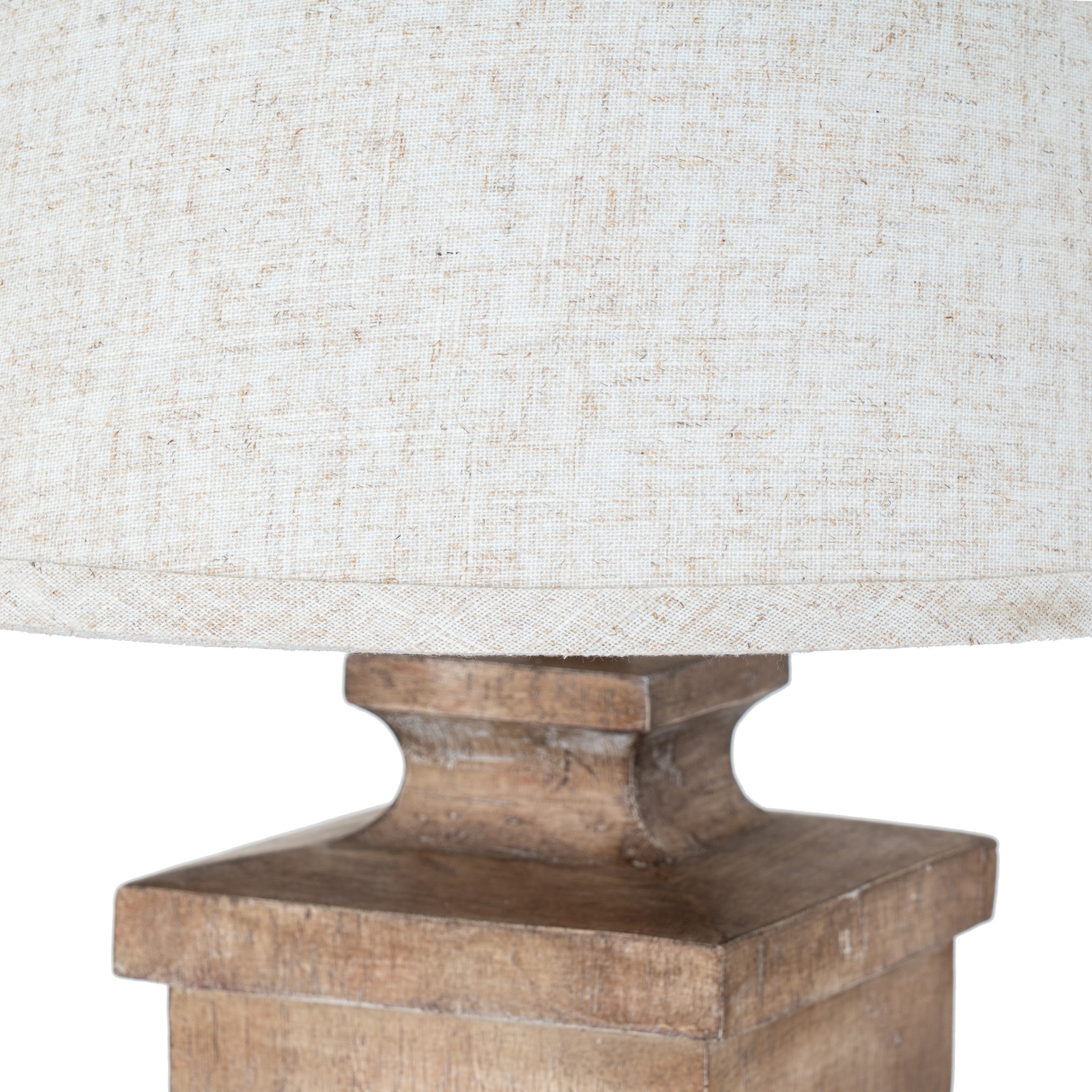 Ravelle Table Lamp With Edged Linen Shade - Image 4