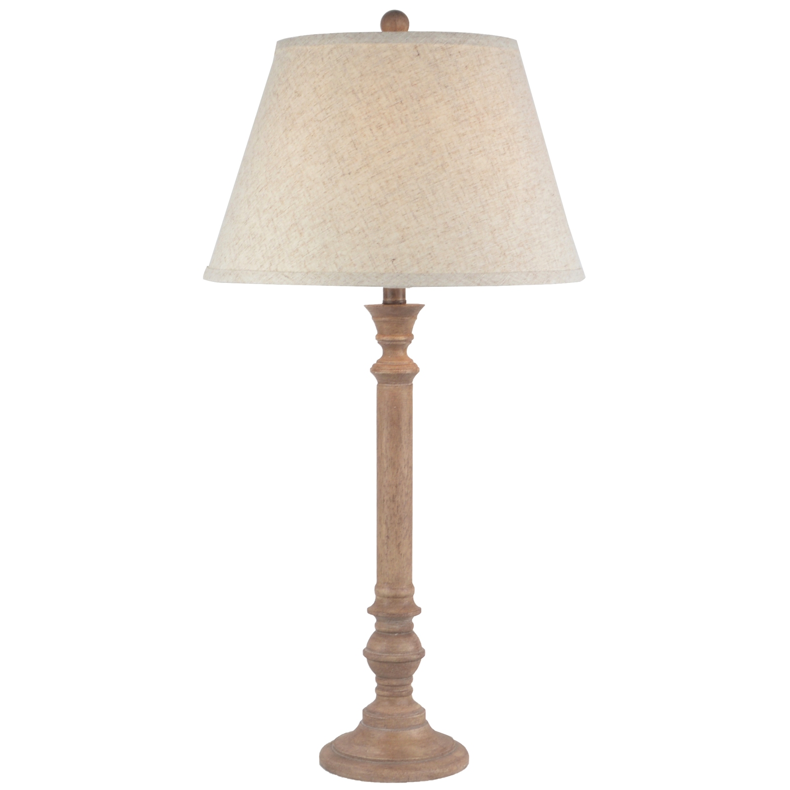 Solenne Table Lamp With Edged Linen Shade - Image 1