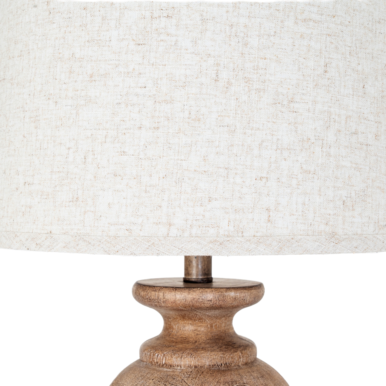 Clarion Table Lamp With Edged Linen Shade - Image 4