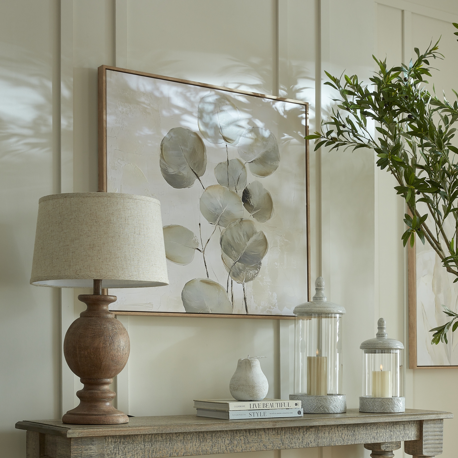 Clarion Table Lamp With Edged Linen Shade - Image 6