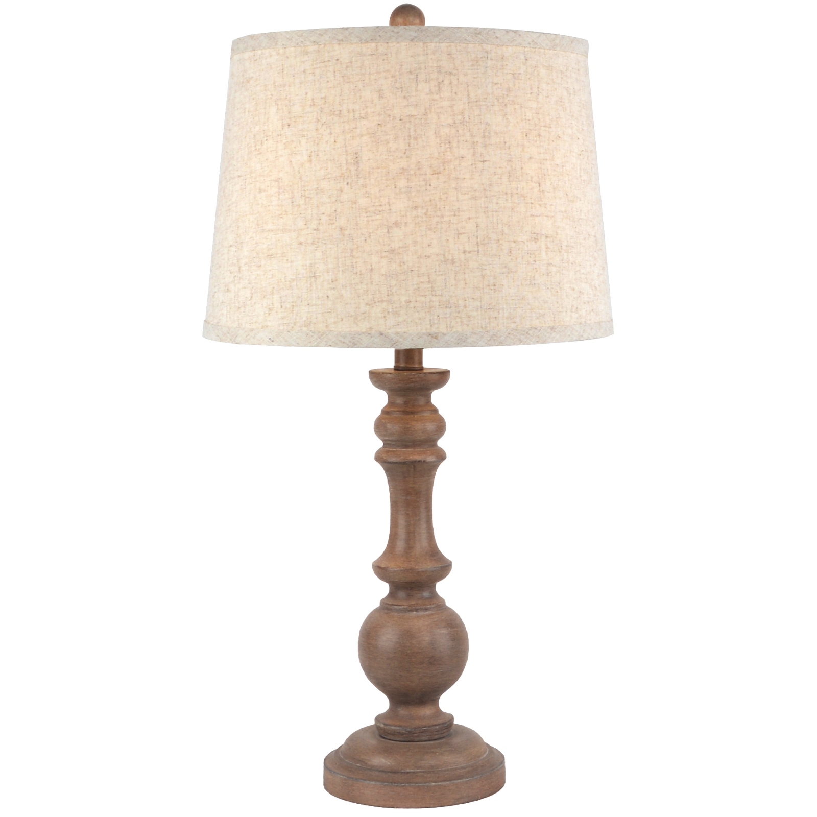 Seraphia Table Lamp With Edged Linen Shade - Image 1