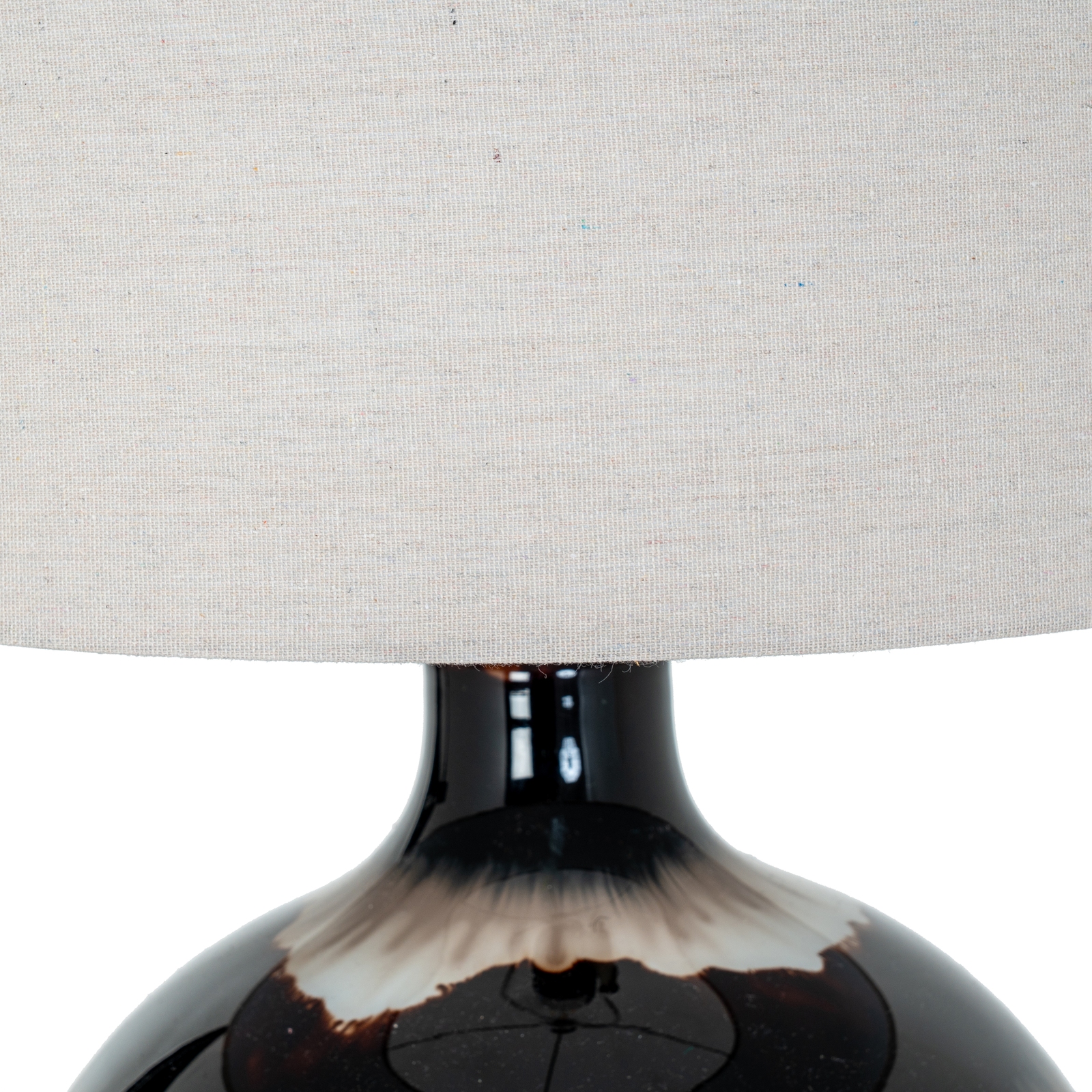 Sepia Shadows Table Lamp With Linen Shade - Image 4