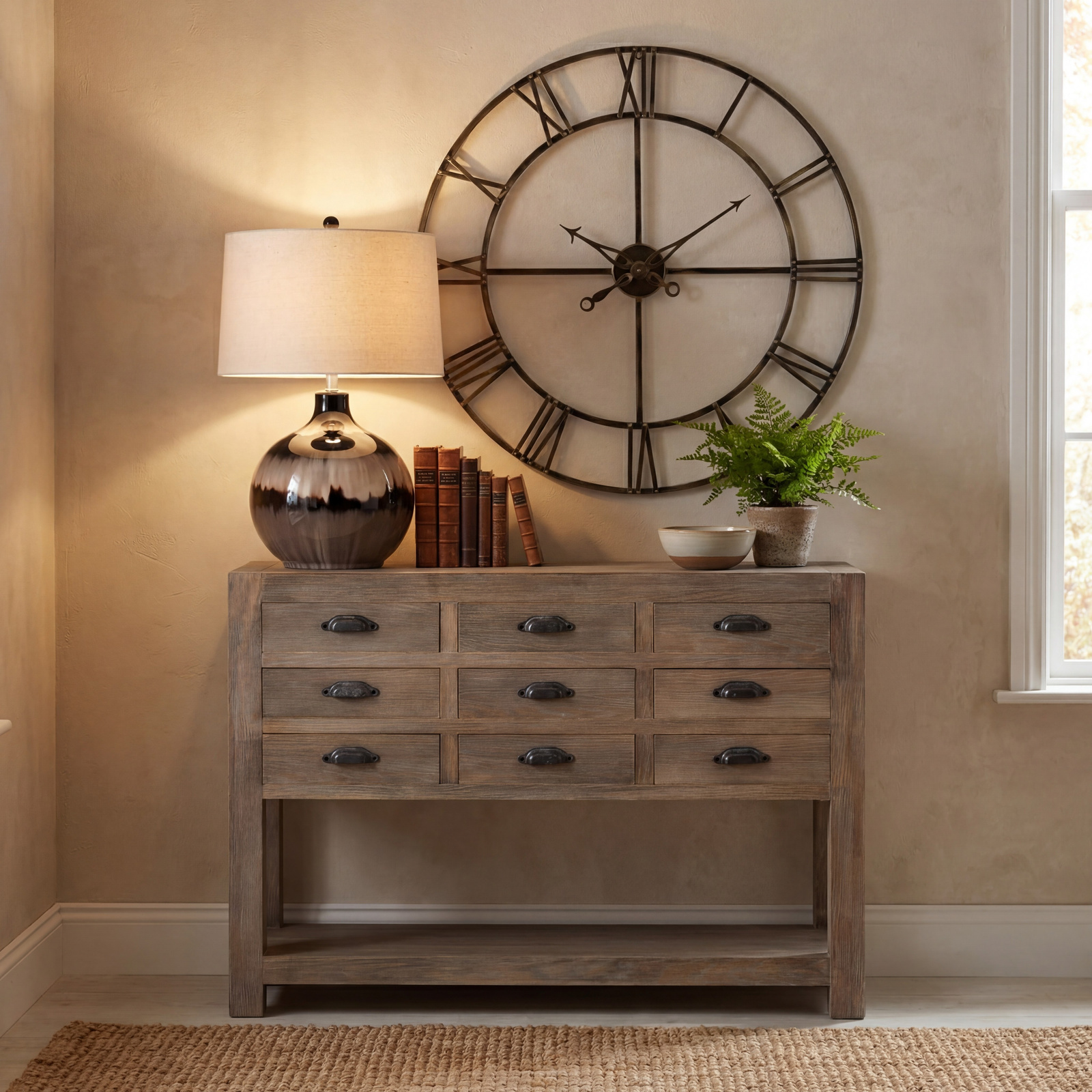 Sepia Shadows Table Lamp With Linen Shade - Image 6
