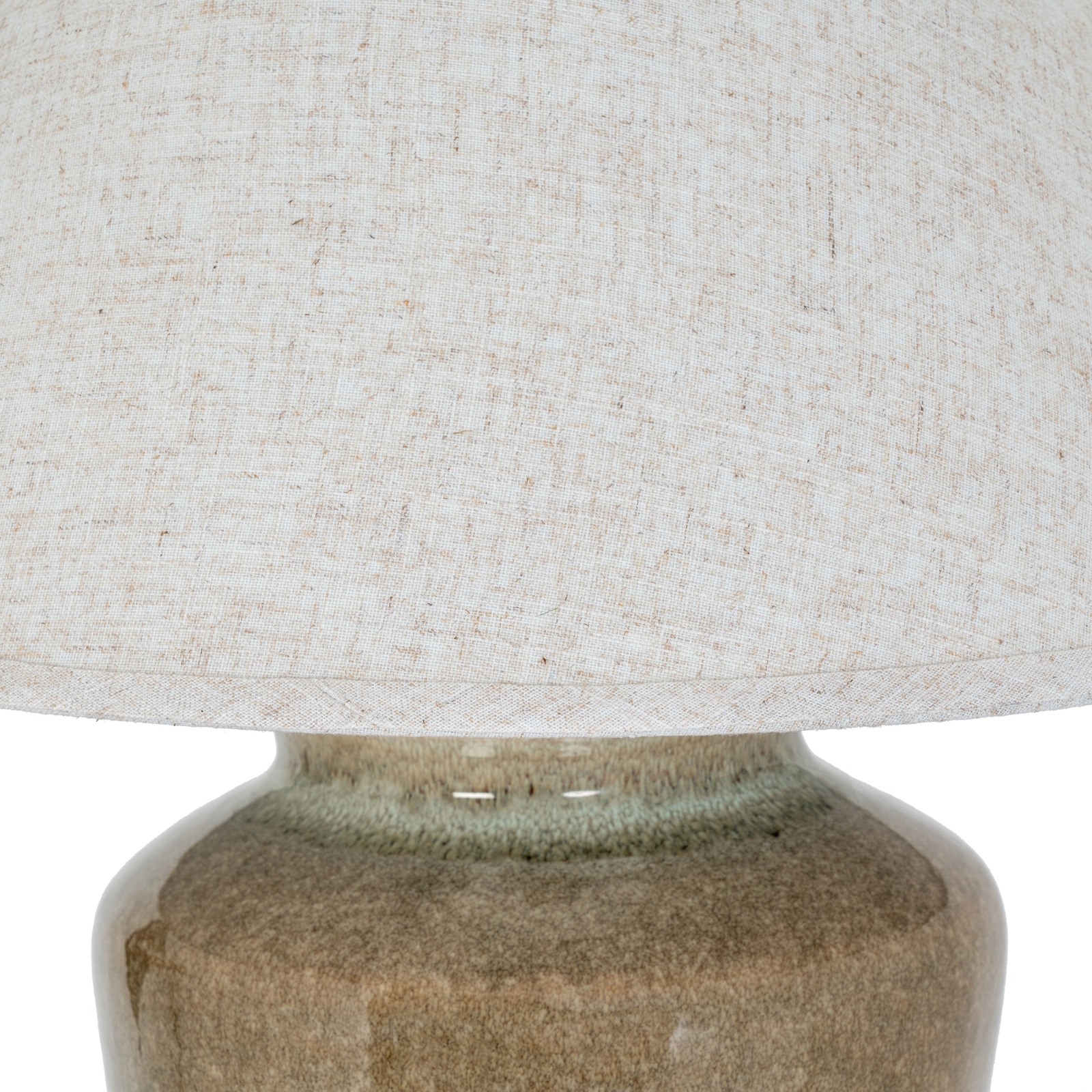 Mottura Ceramic Table Lamp With Edged Linen Shade - Image 4