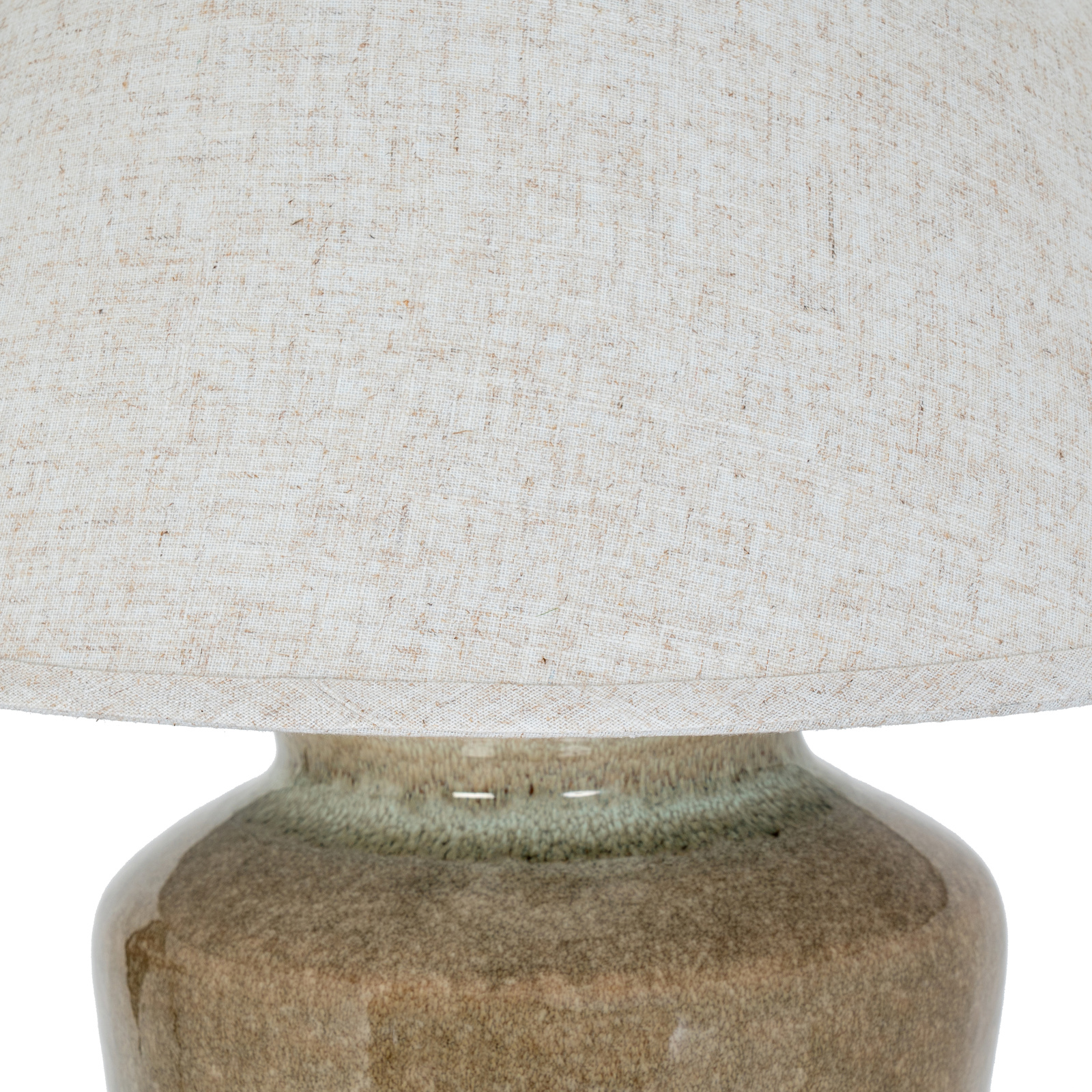 Mottura Ceramic Table Lamp With Edged Linen Shade - Image 5