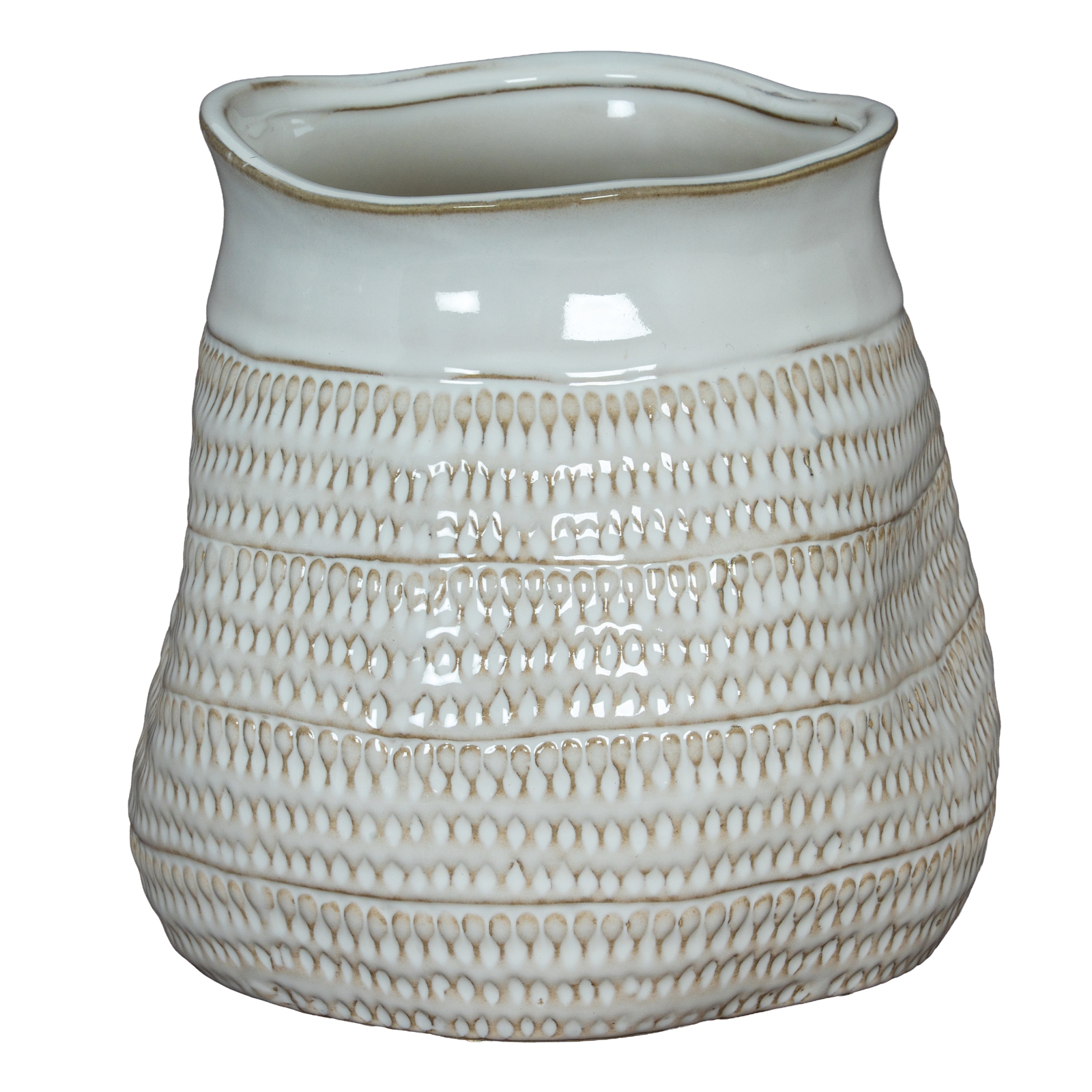 Tava Wide Hewn Vase - Image 1