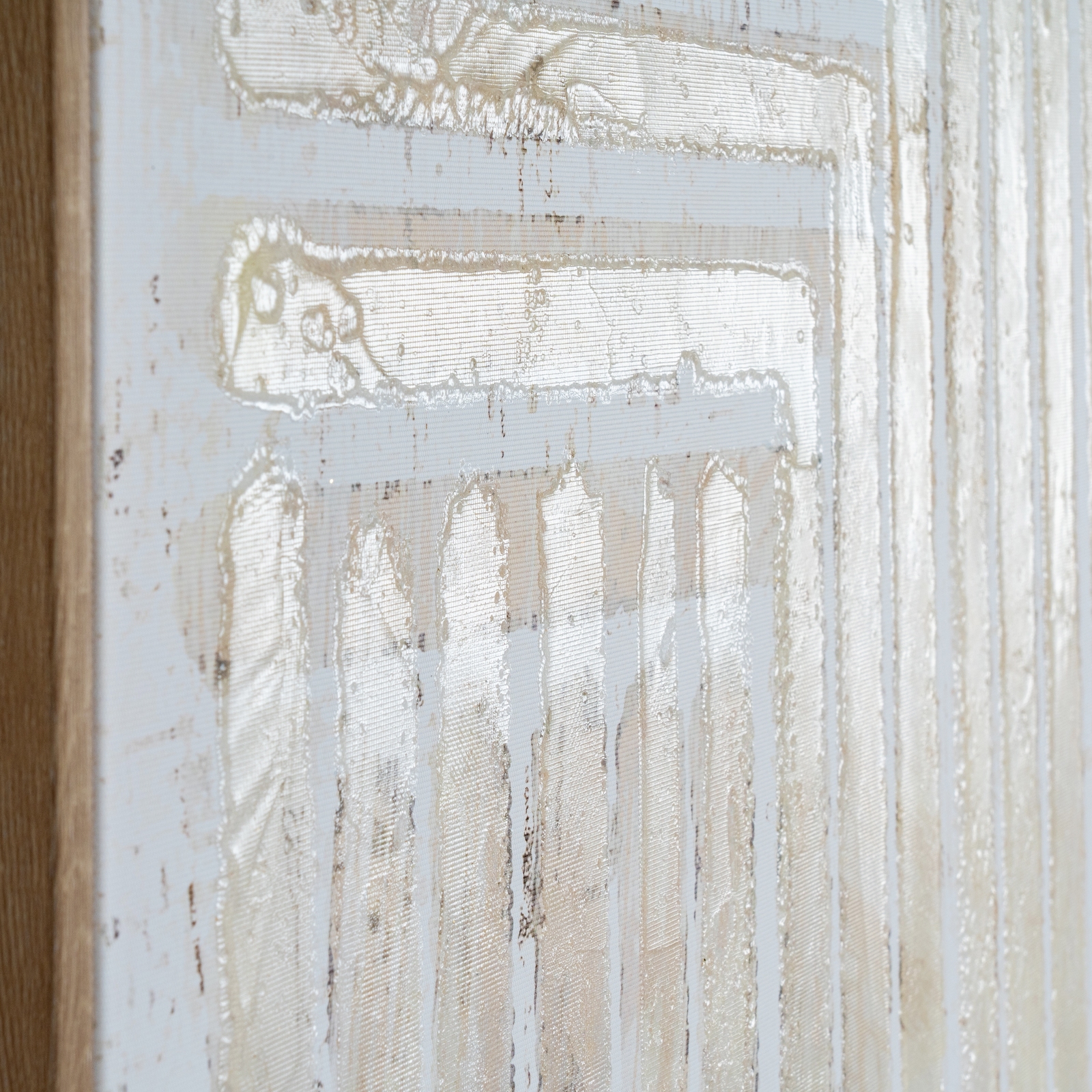 Tellura Hand Painted Canvas In Frame - Image 4