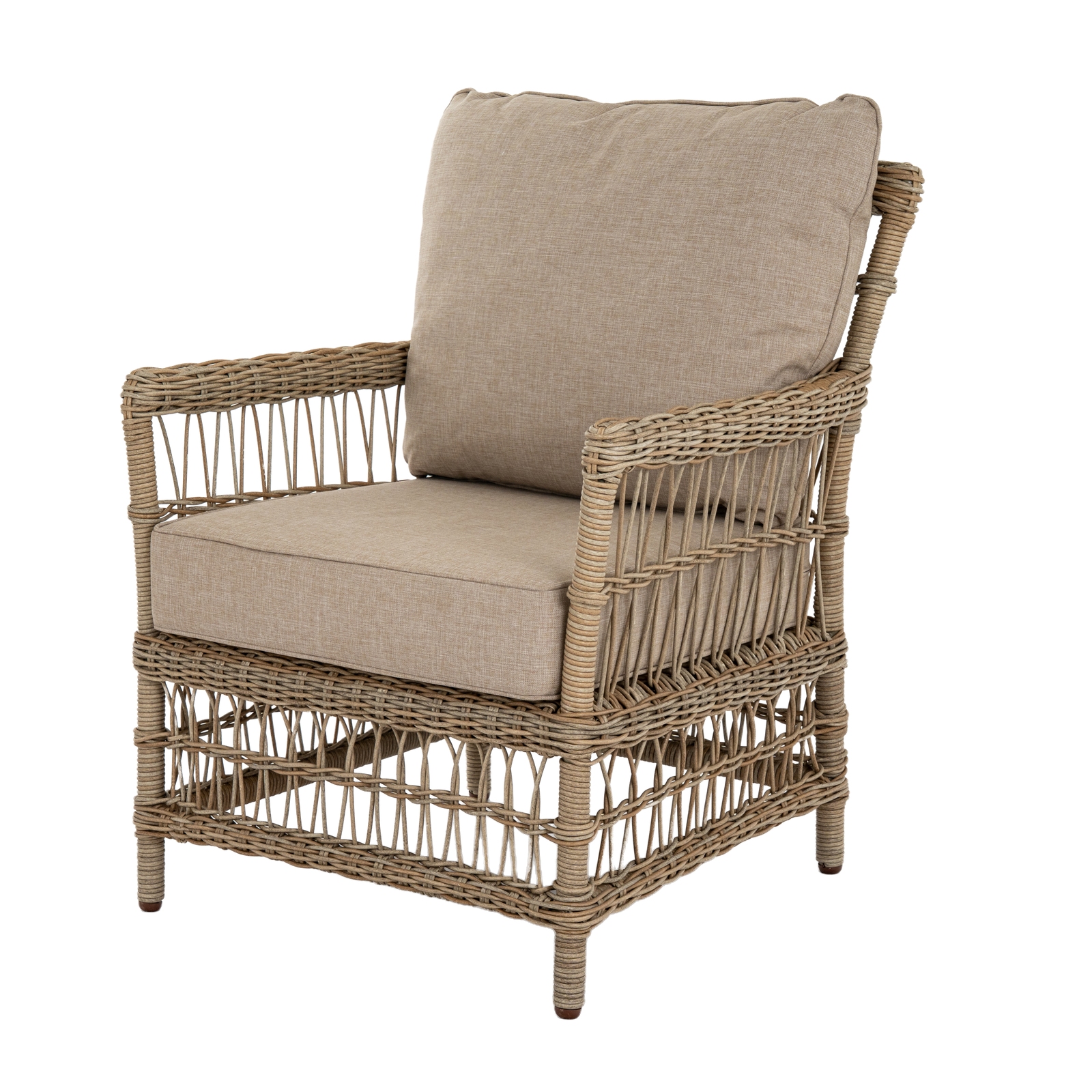 Provence Collection Outdoor 4 Seater Round Dining Set - Image 6