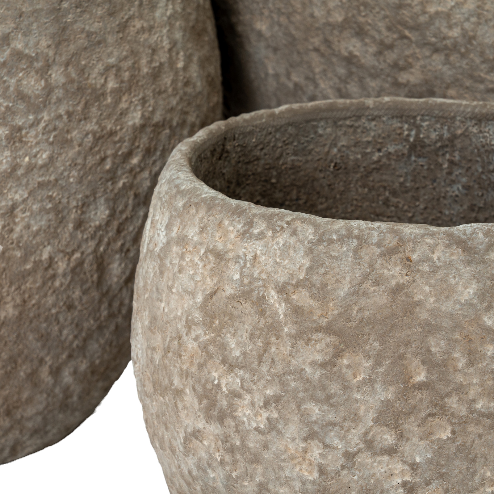 Umber Pot Belly Set Of 3 Planters - Image 3