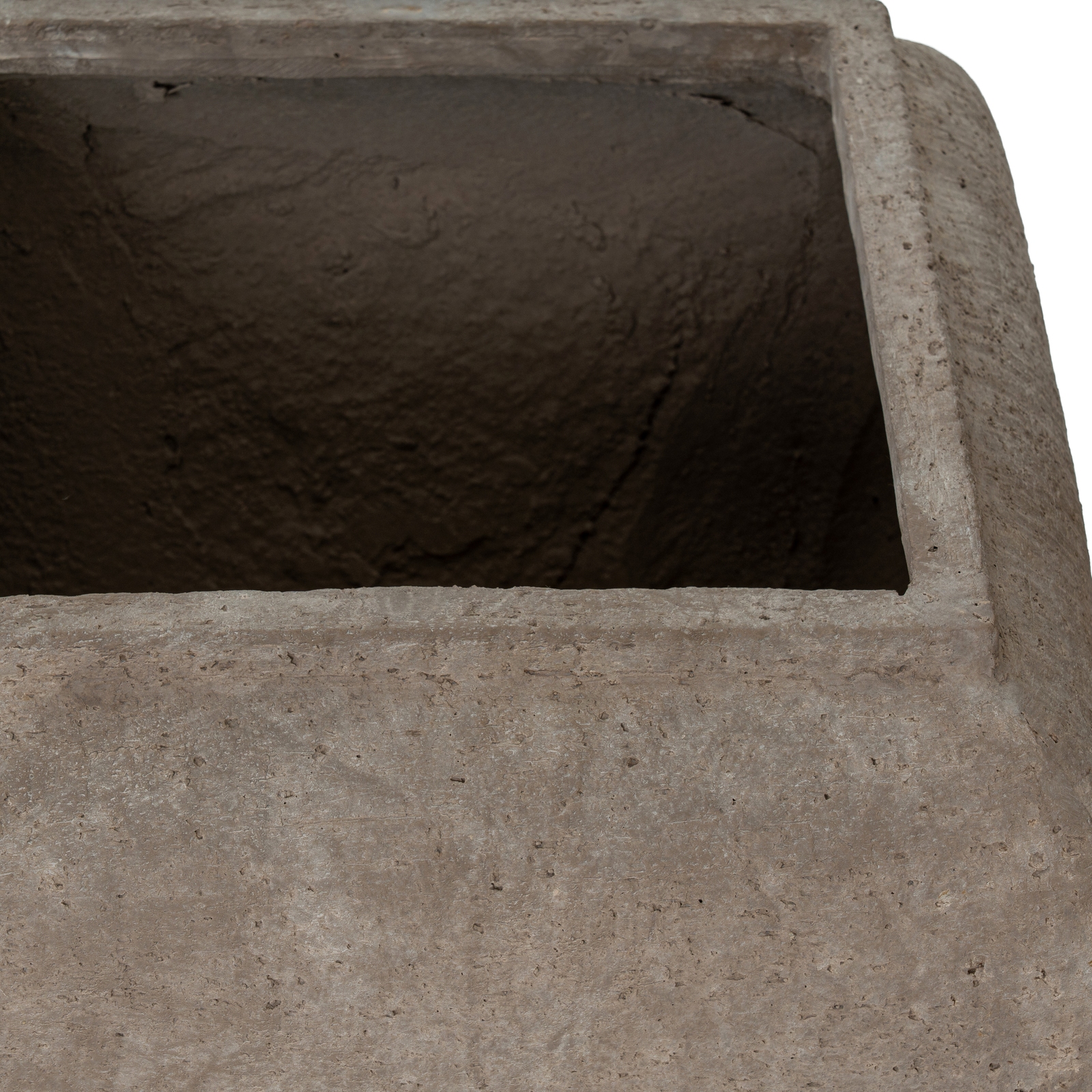 Umber Square Drum Set Of 2 Planters - Image 3