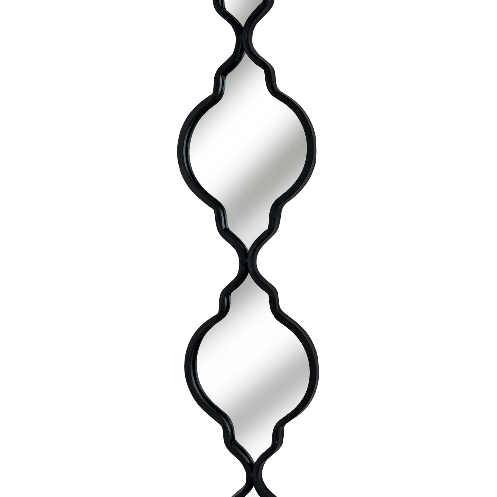 Black Quarterfoil Decorative Hanging Mirror - Image 2