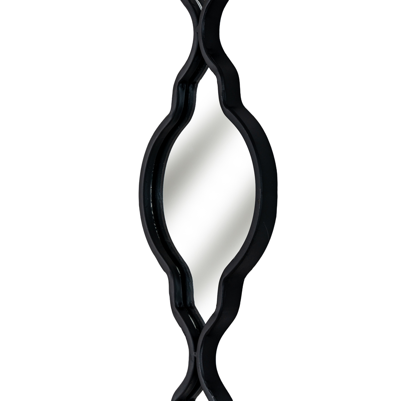 Black Quarterfoil Decorative Hanging Mirror - Image 3