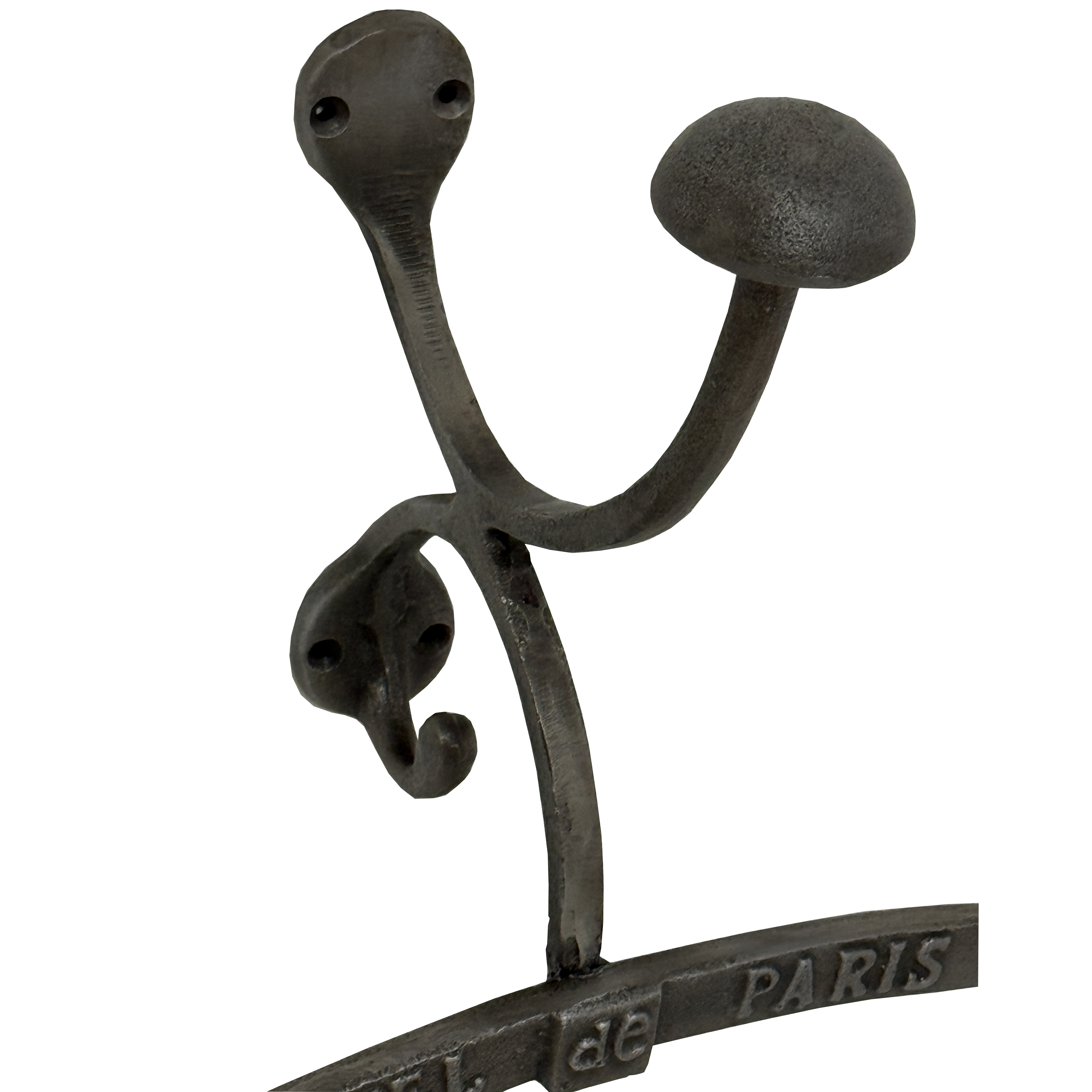 Antiqued Silver Coat Hanger With Hook - Image 2