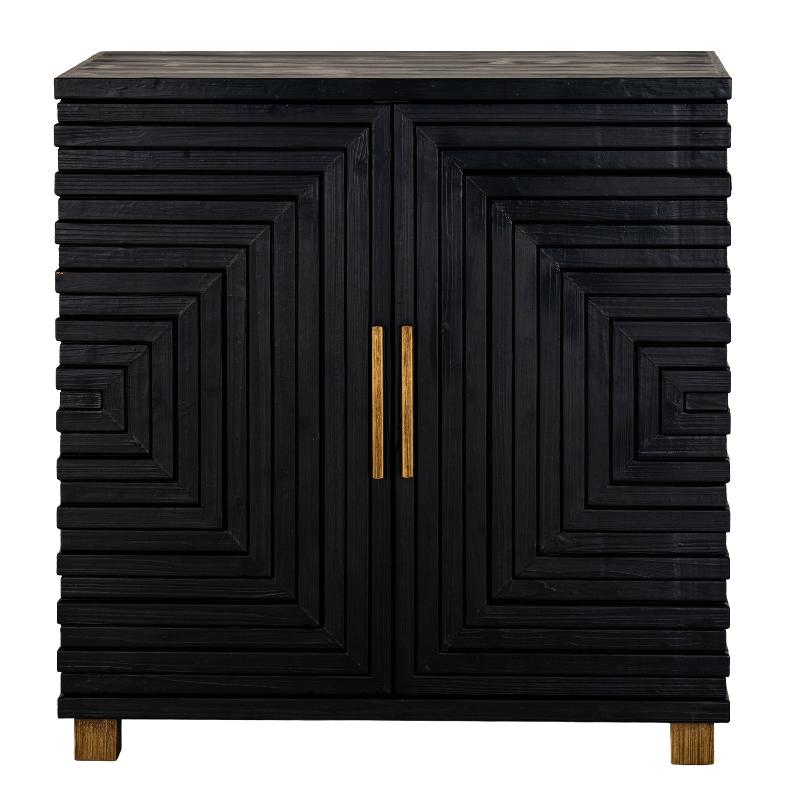 Lennox Black 2 Door Side Cupboard - Image 2