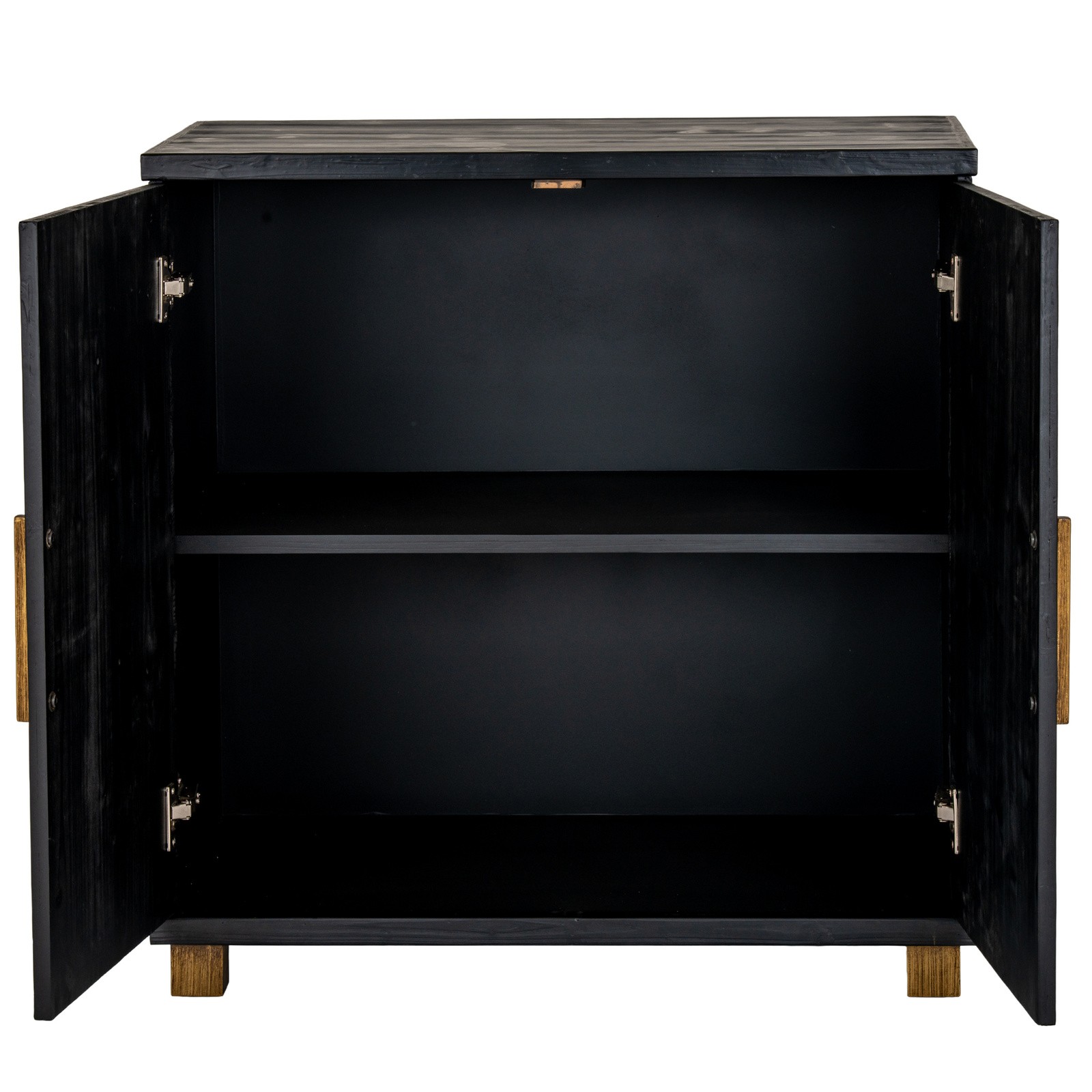 Lennox Black 2 Door Side Cupboard - Image 4