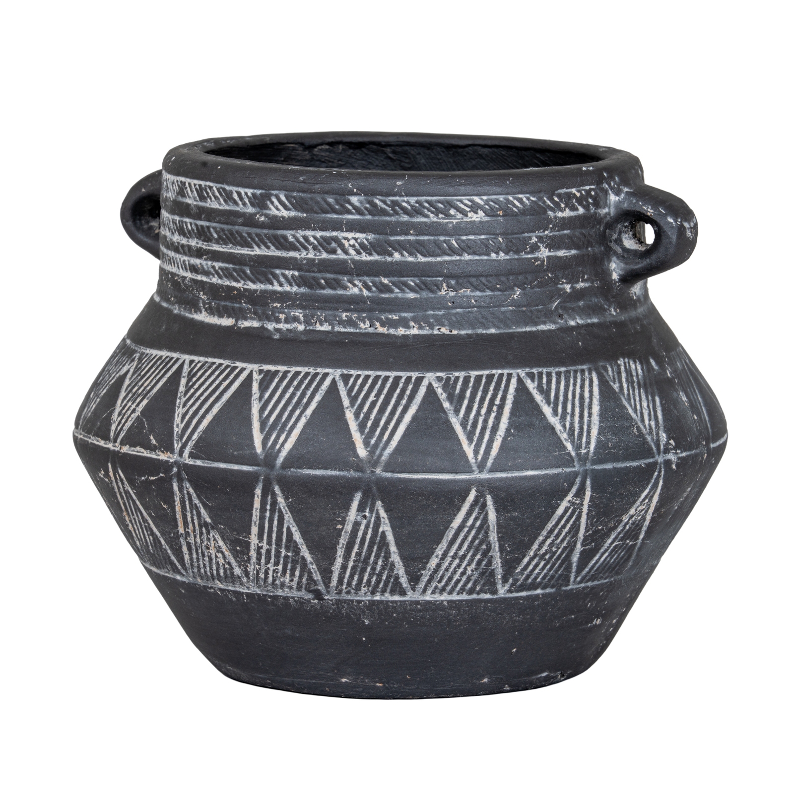 Etched Collection Pot With Handle - Image 1