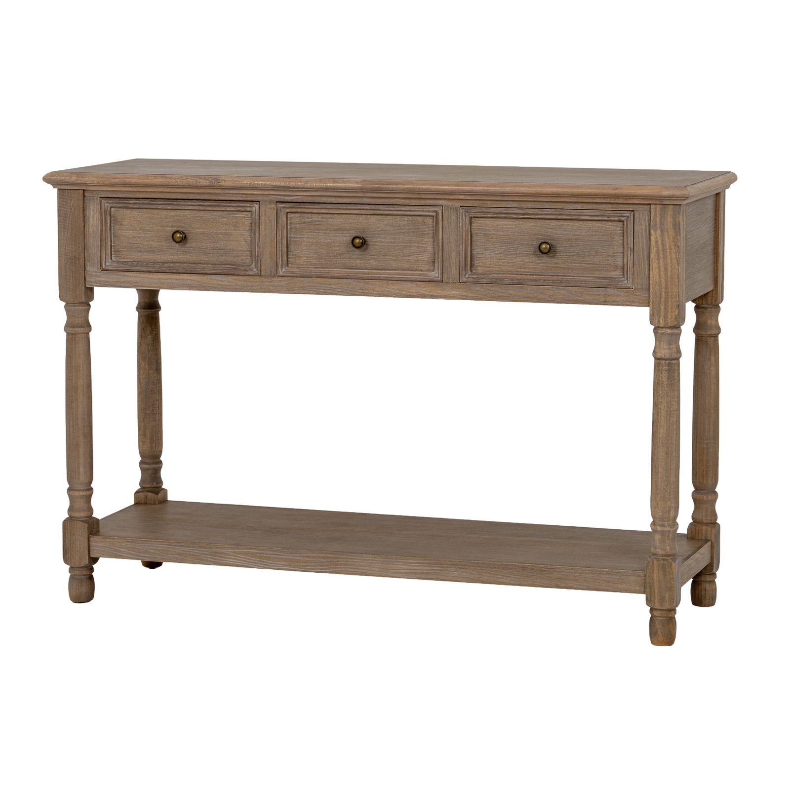 Delphine Collection 3 Drawer Console With Shelf - Image 1