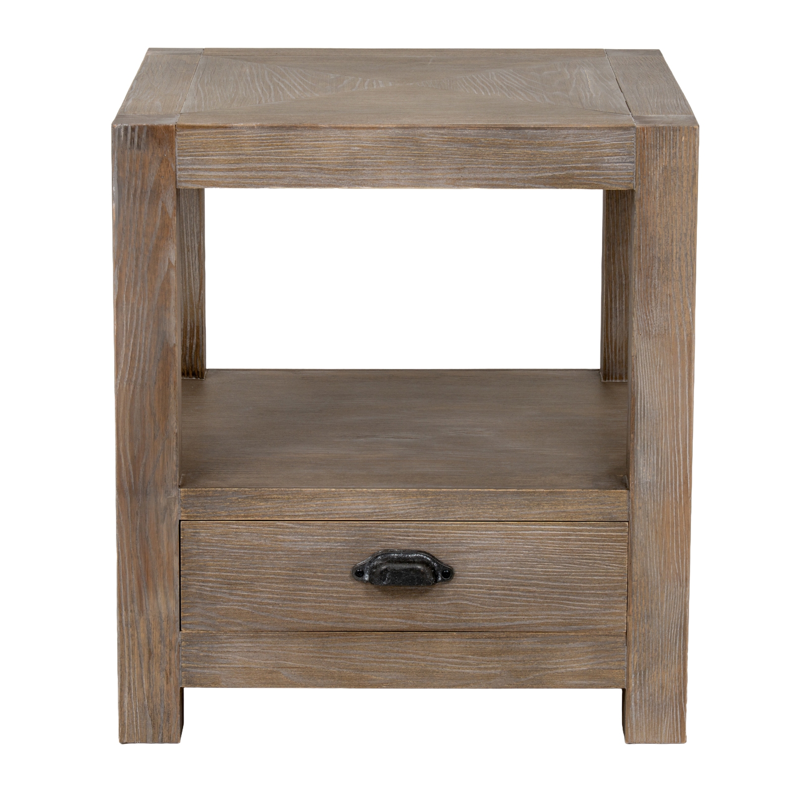 Haldon Collection 1 Drawer Side Table With Shelf - Image 2