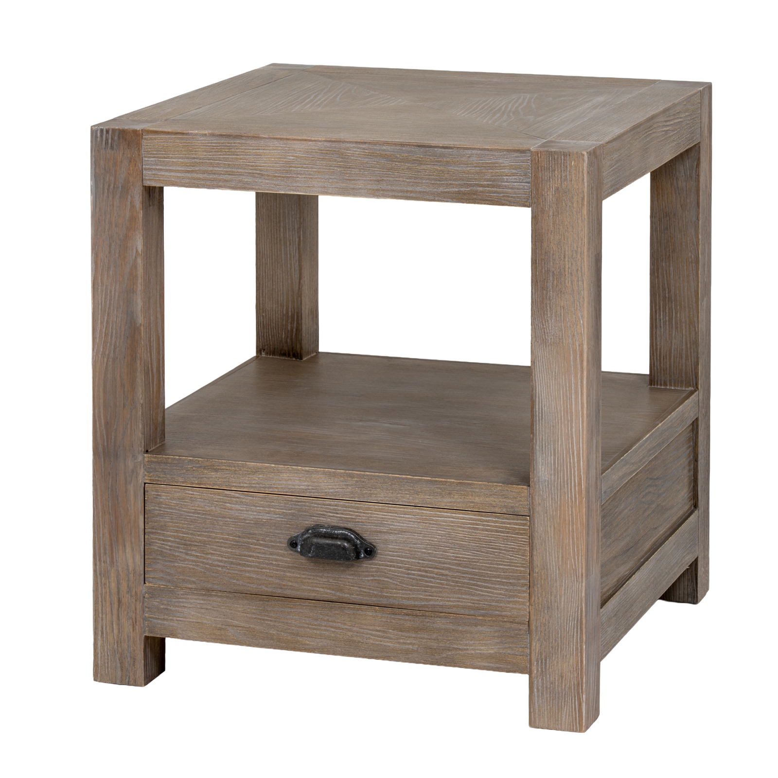 Haldon Collection 1 Drawer Side Table With Shelf - Image 1