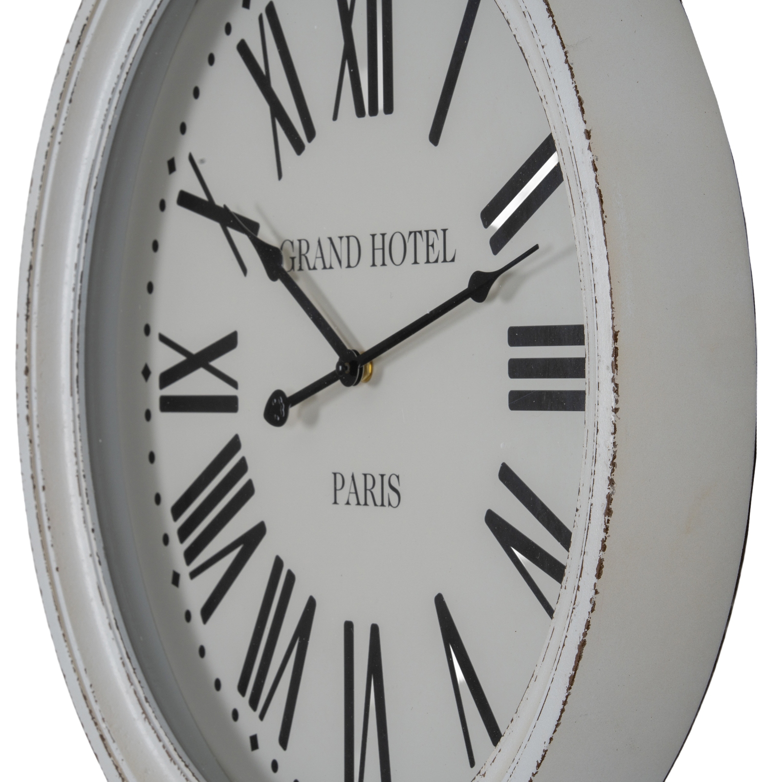 Hotel Paris White Clock With Glass - Image 2