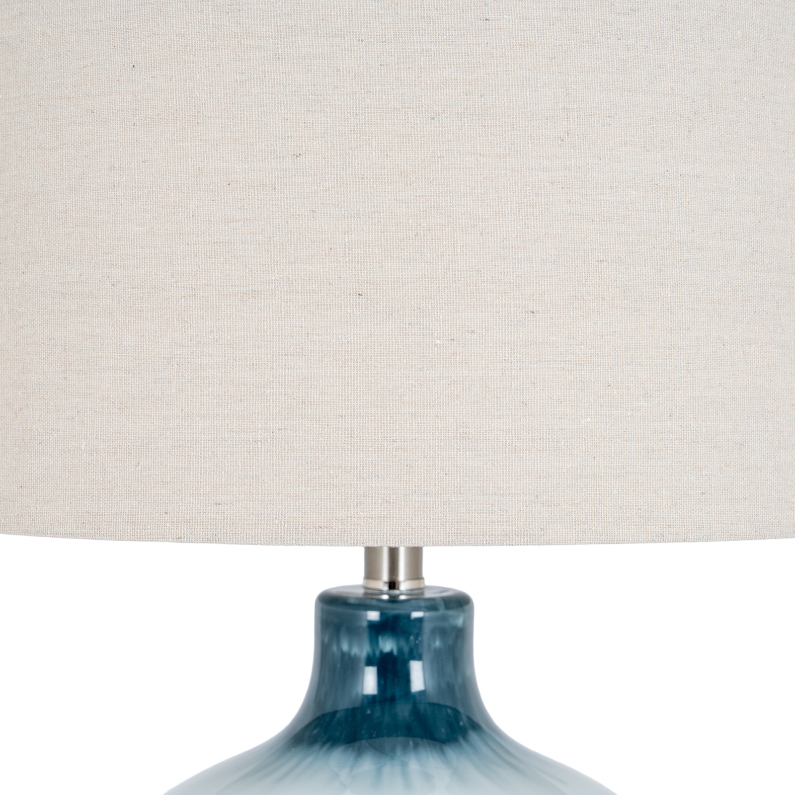 Ocean Shadows Table Lamp With Linen Shade - Image 3