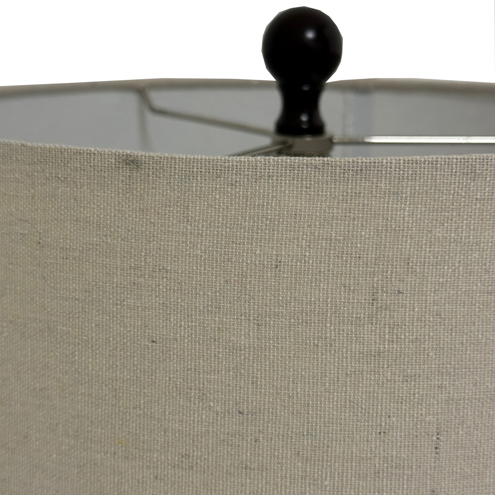 Sepia Shadows Squat Table Lamp With Linen Shade - Image 3