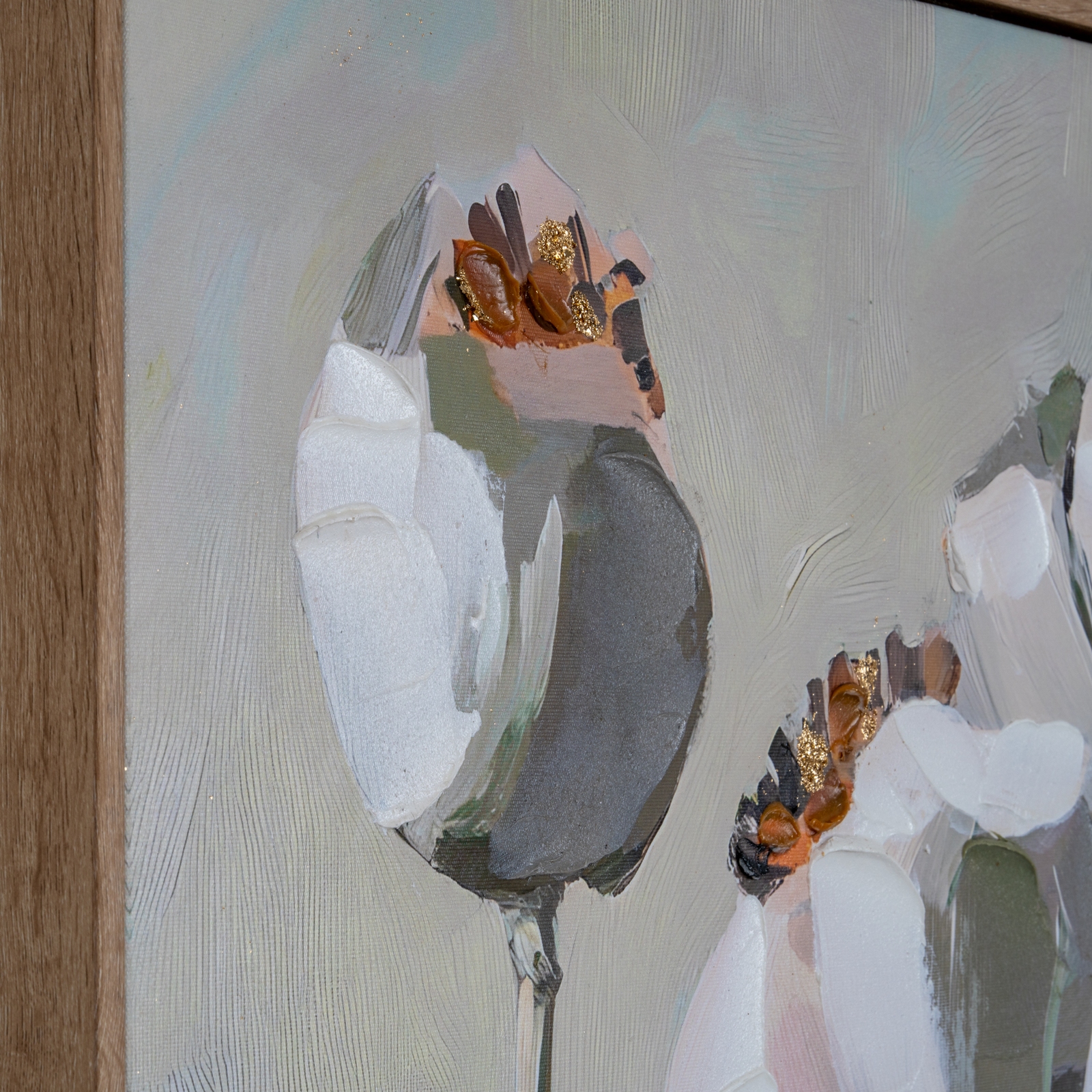 Poppy Heads Hand Painted Canvas in Frame - Image 5