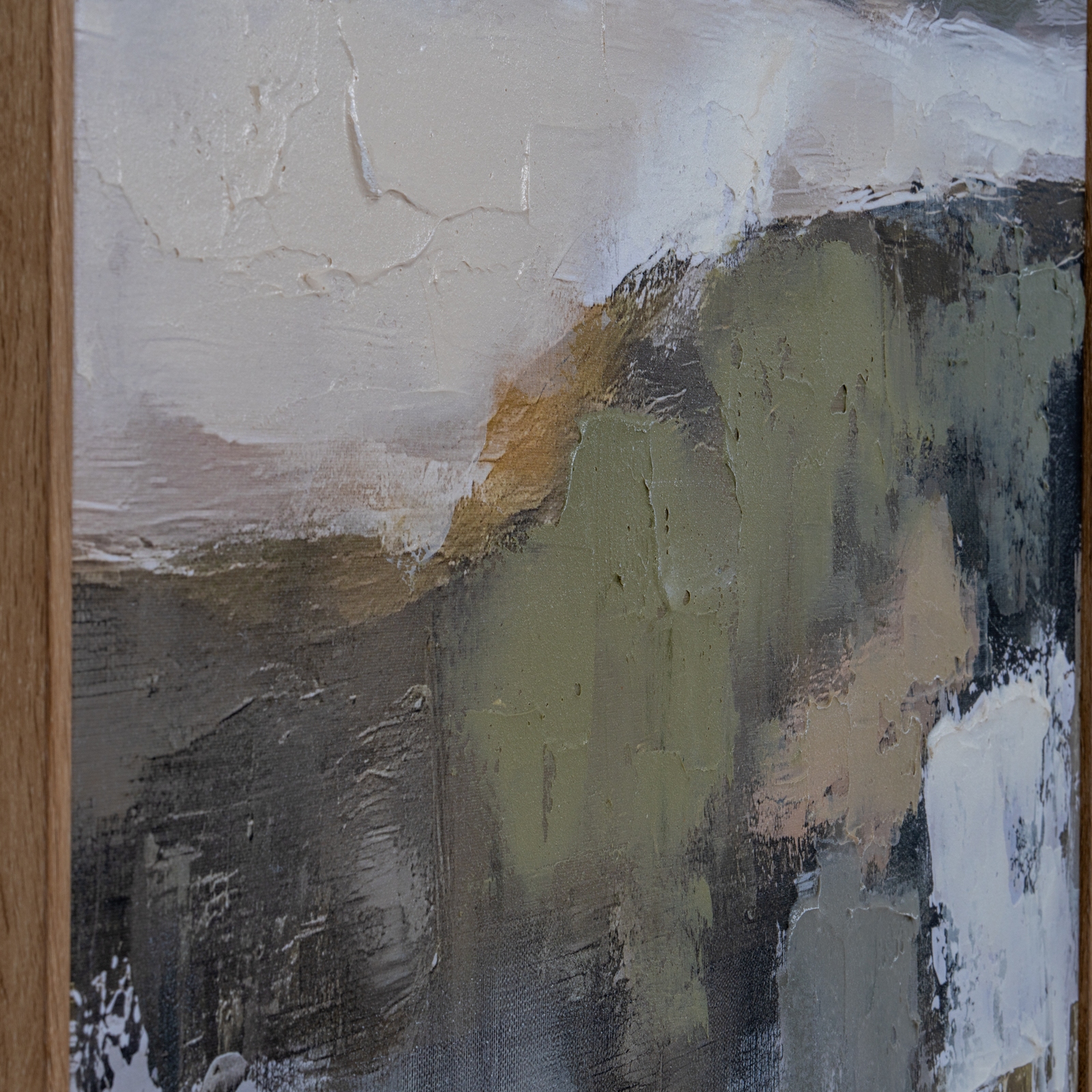 Hillside View Hand Painted Canvas in Frame - Image 3