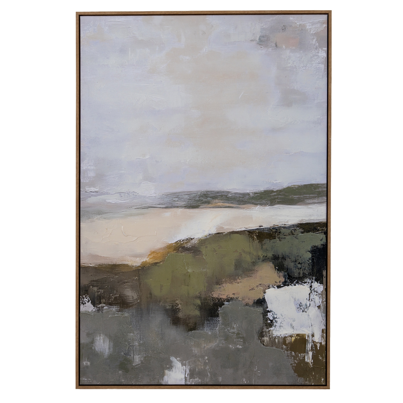 Hillside View Hand Painted Canvas in Frame - Image 1