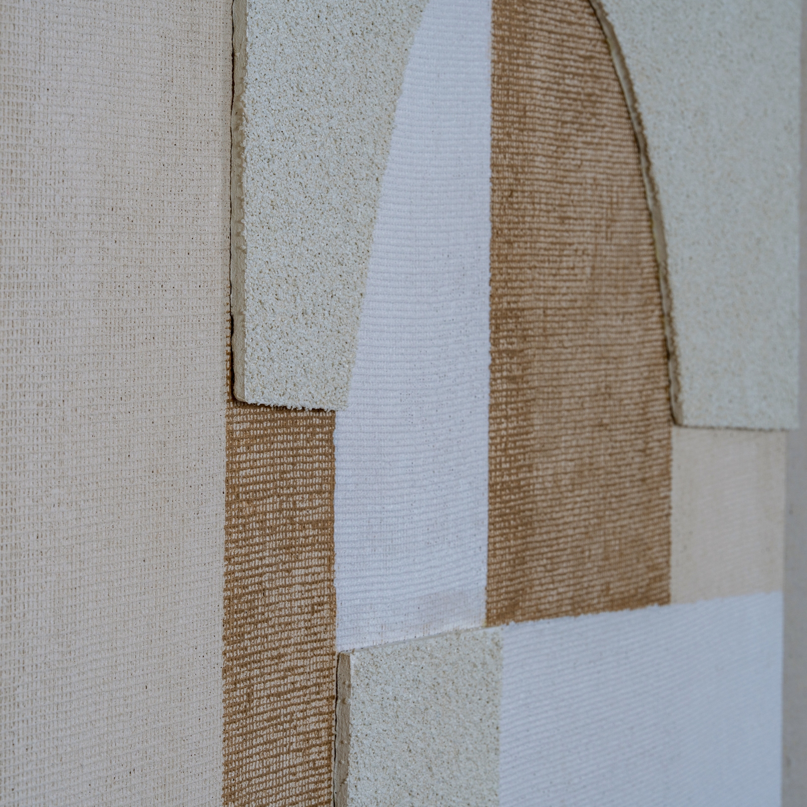 Portina Linen Textured Canvas in Frame - Image 3