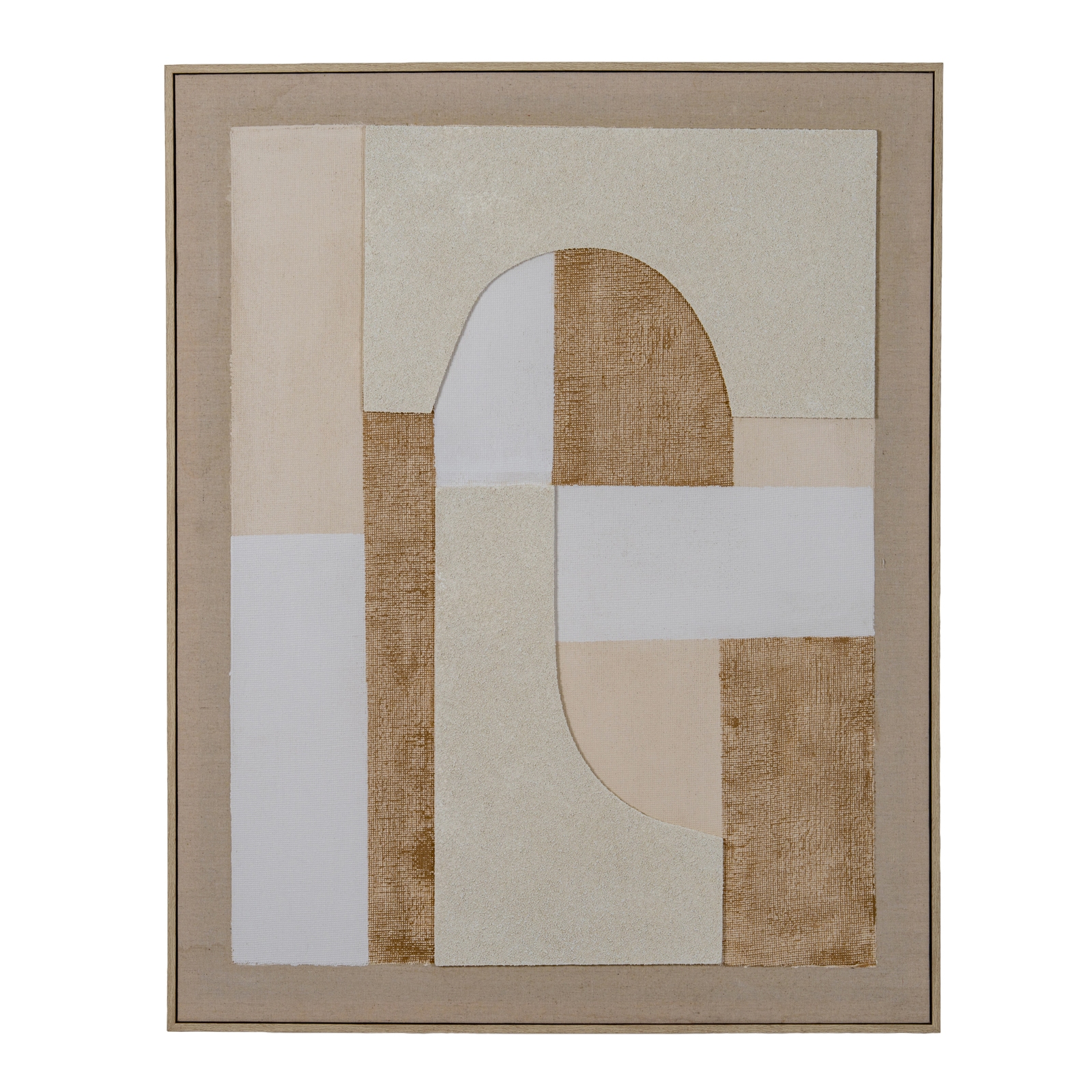 Portina Linen Textured Canvas in Frame - Image 1