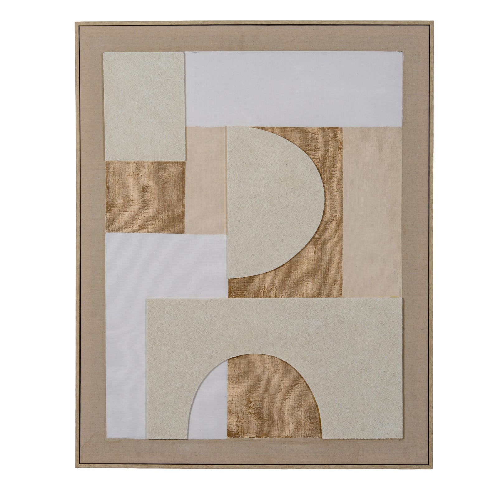 Lumera Linen Textured Canvas in Frame - Image 1