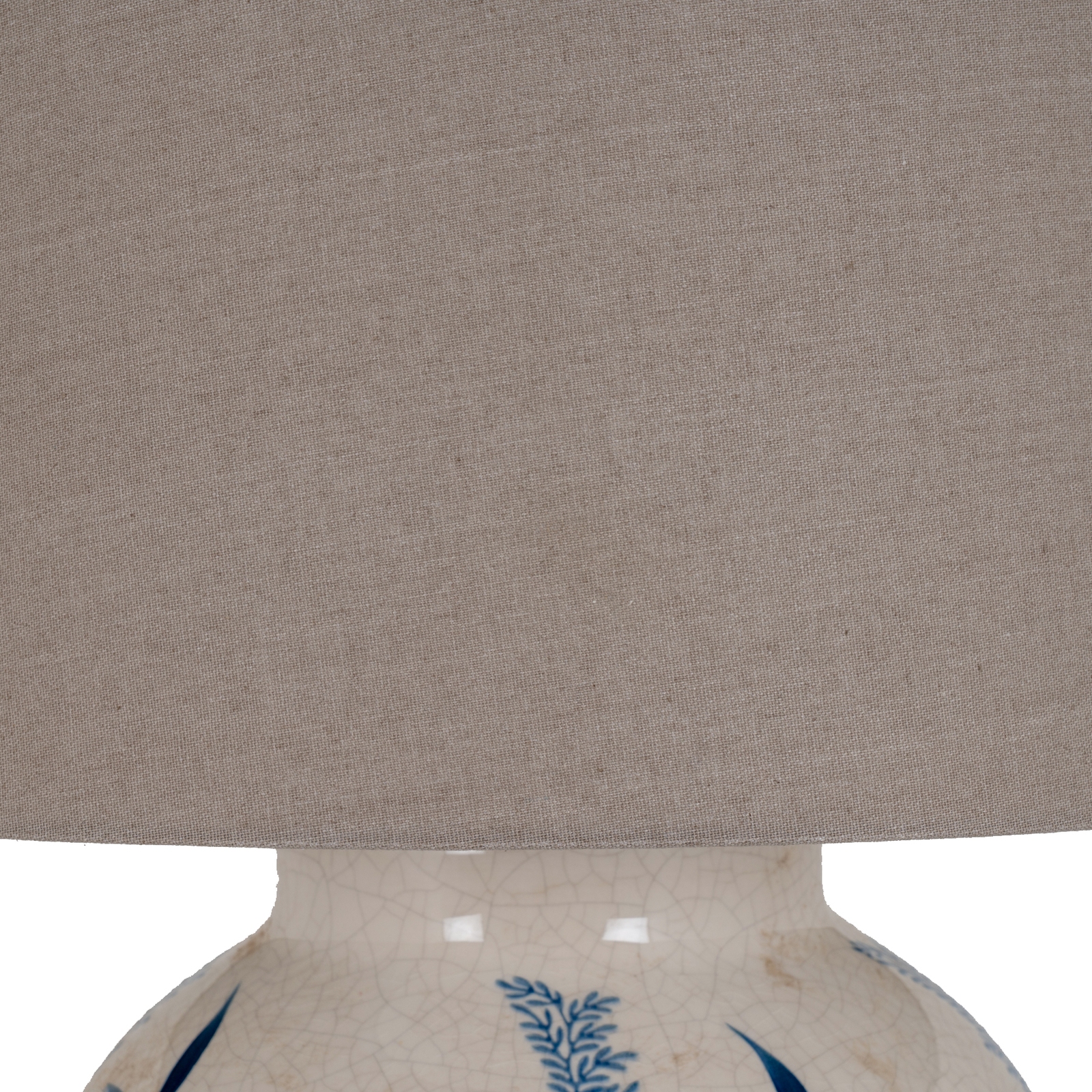Blue Flora Ceramic Pot Lamp - Image 3