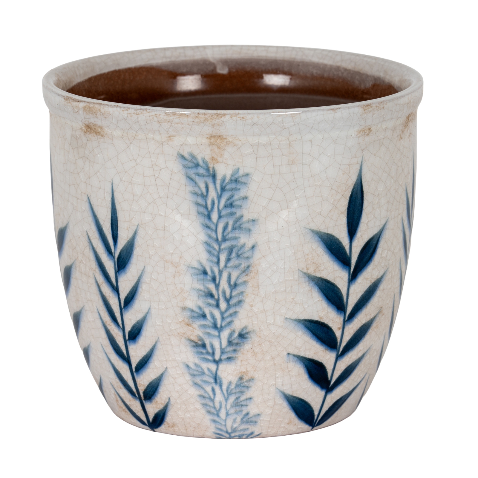 Small Blue Flora Planter Pot - Image 1