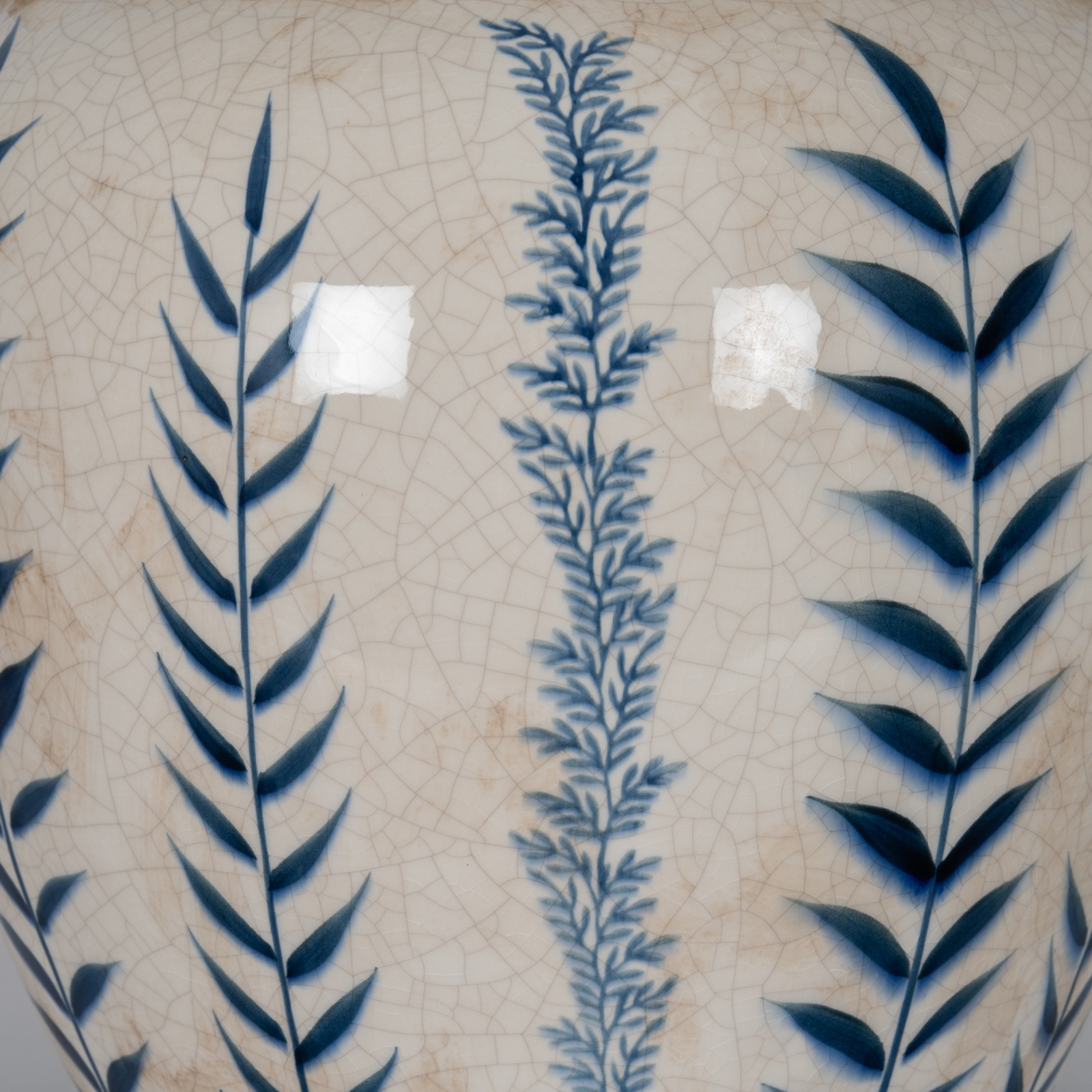 Blue Flora Amphora Vase - Image 5