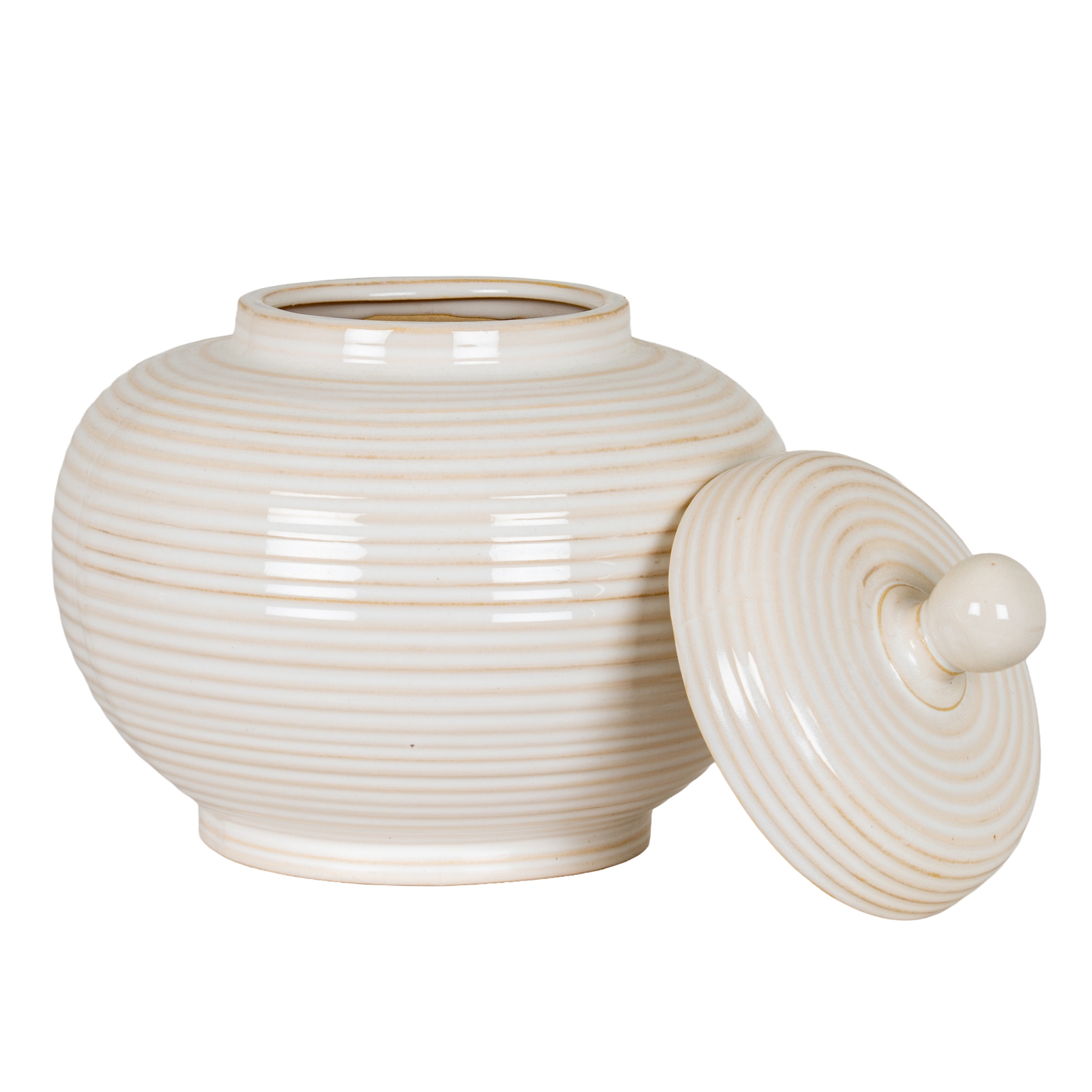 Neva Large Lidded Ceramic Jar - Image 2