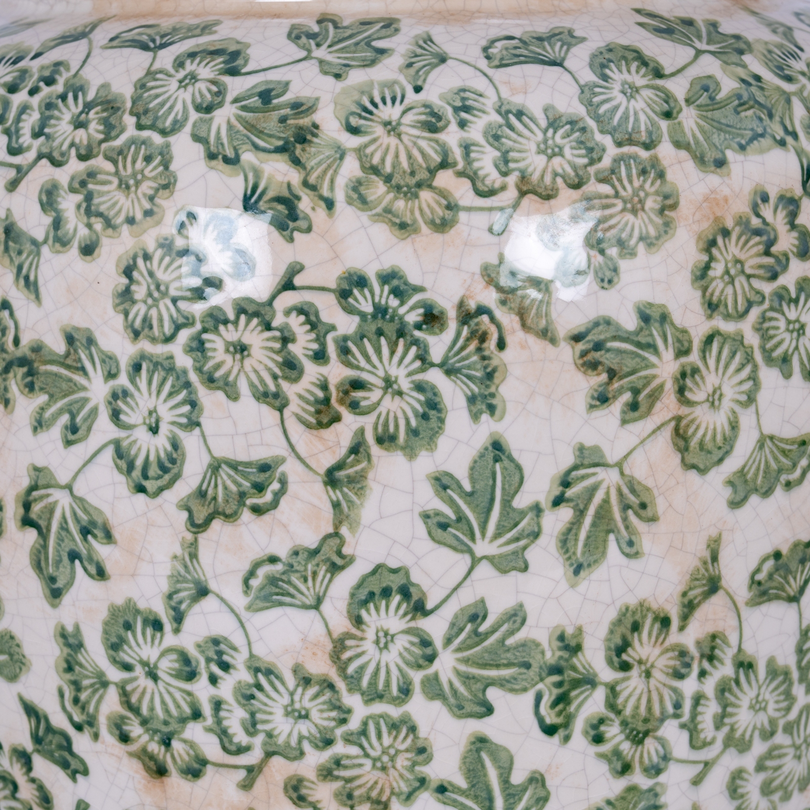 Large Green Clover Olpe Vase - Image 3