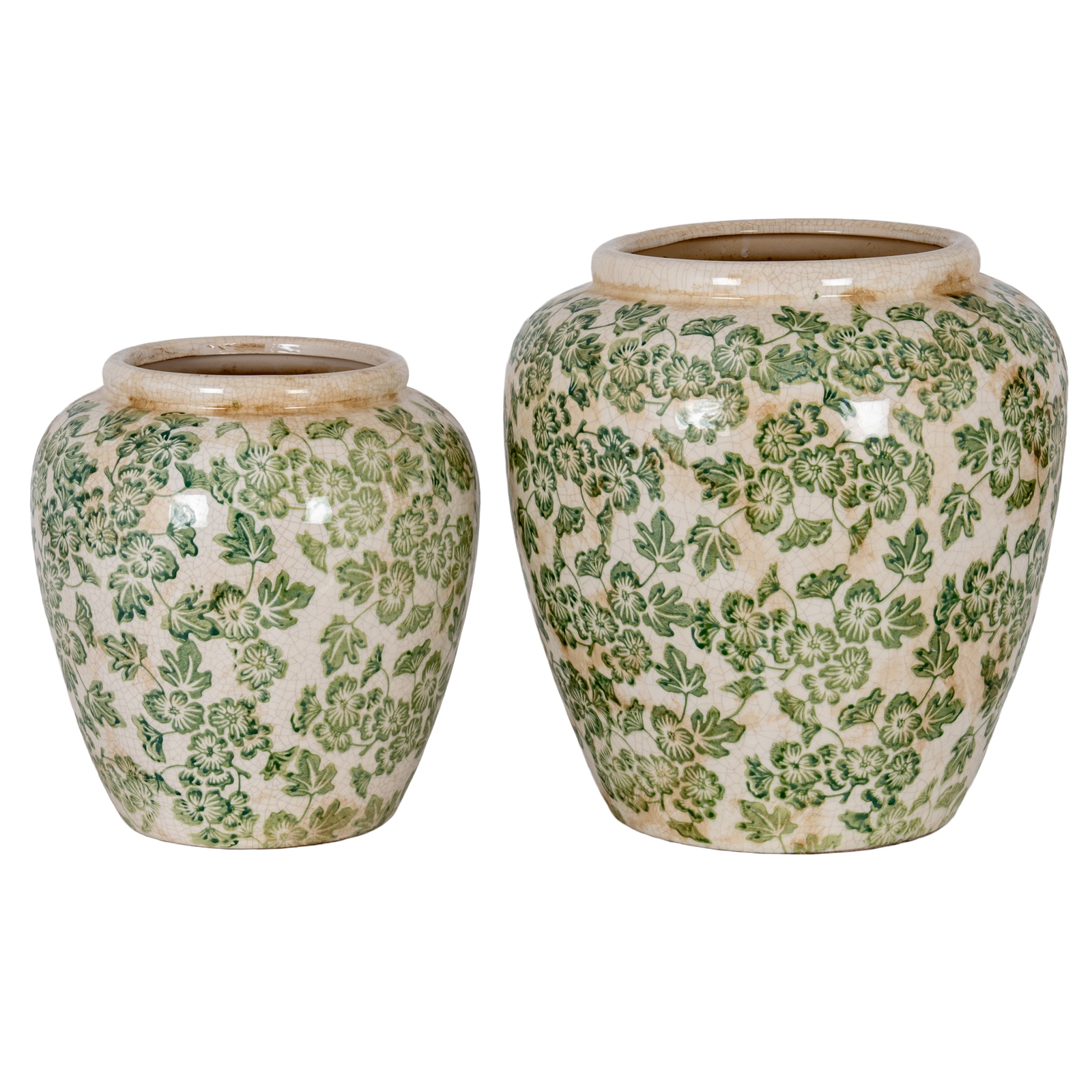 Large Green Clover Olpe Vase - Image 4