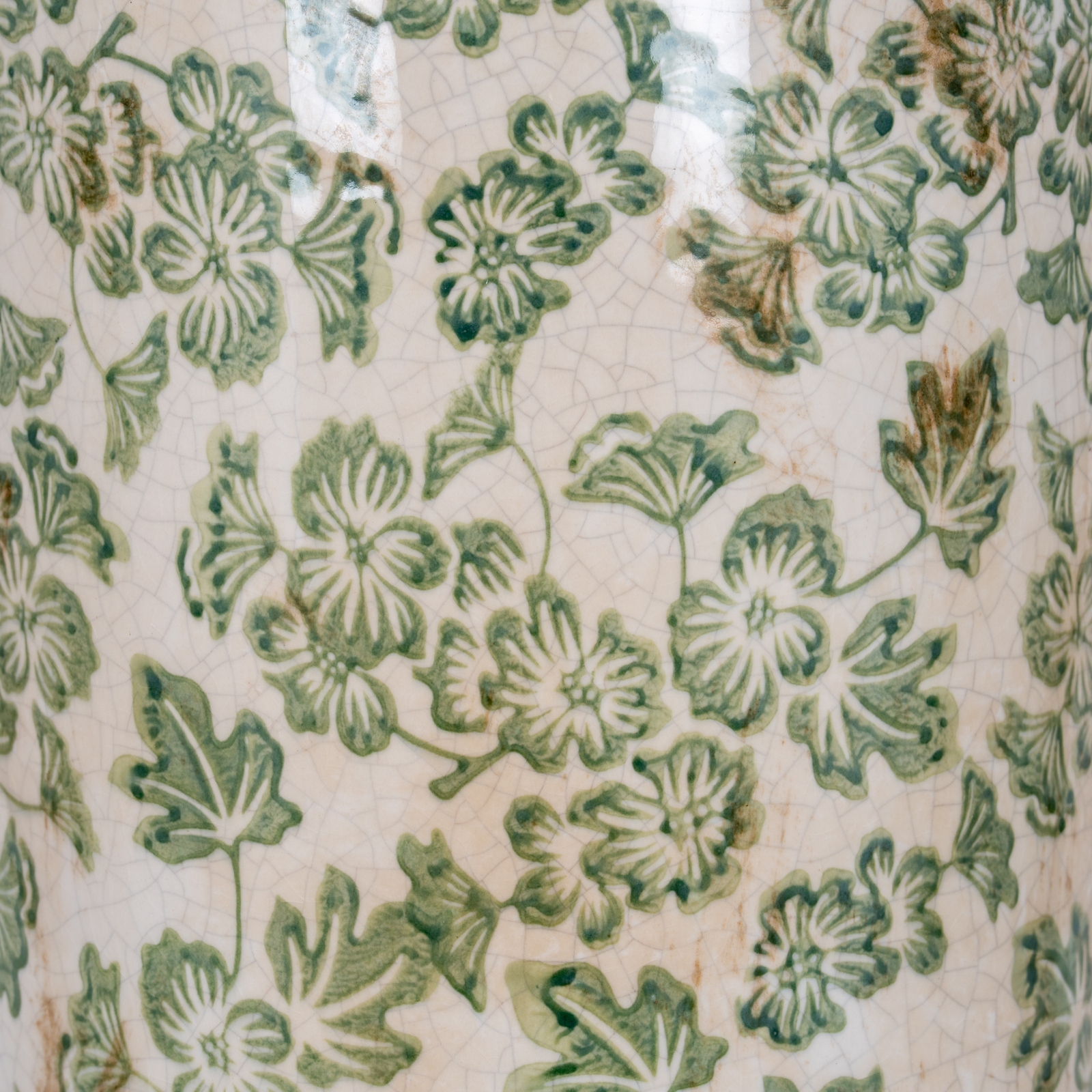 Large Green Clover Tall Olpe Vase - Image 3